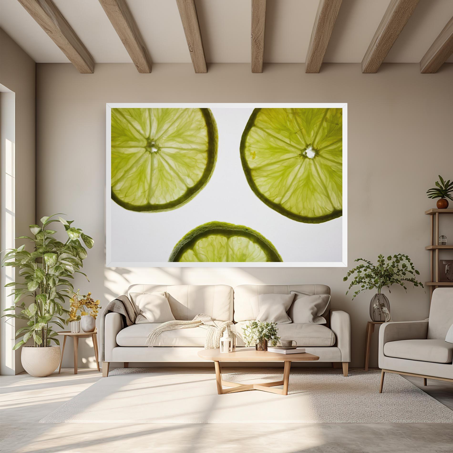 Tablou Canvas Lime Slice mockup 6