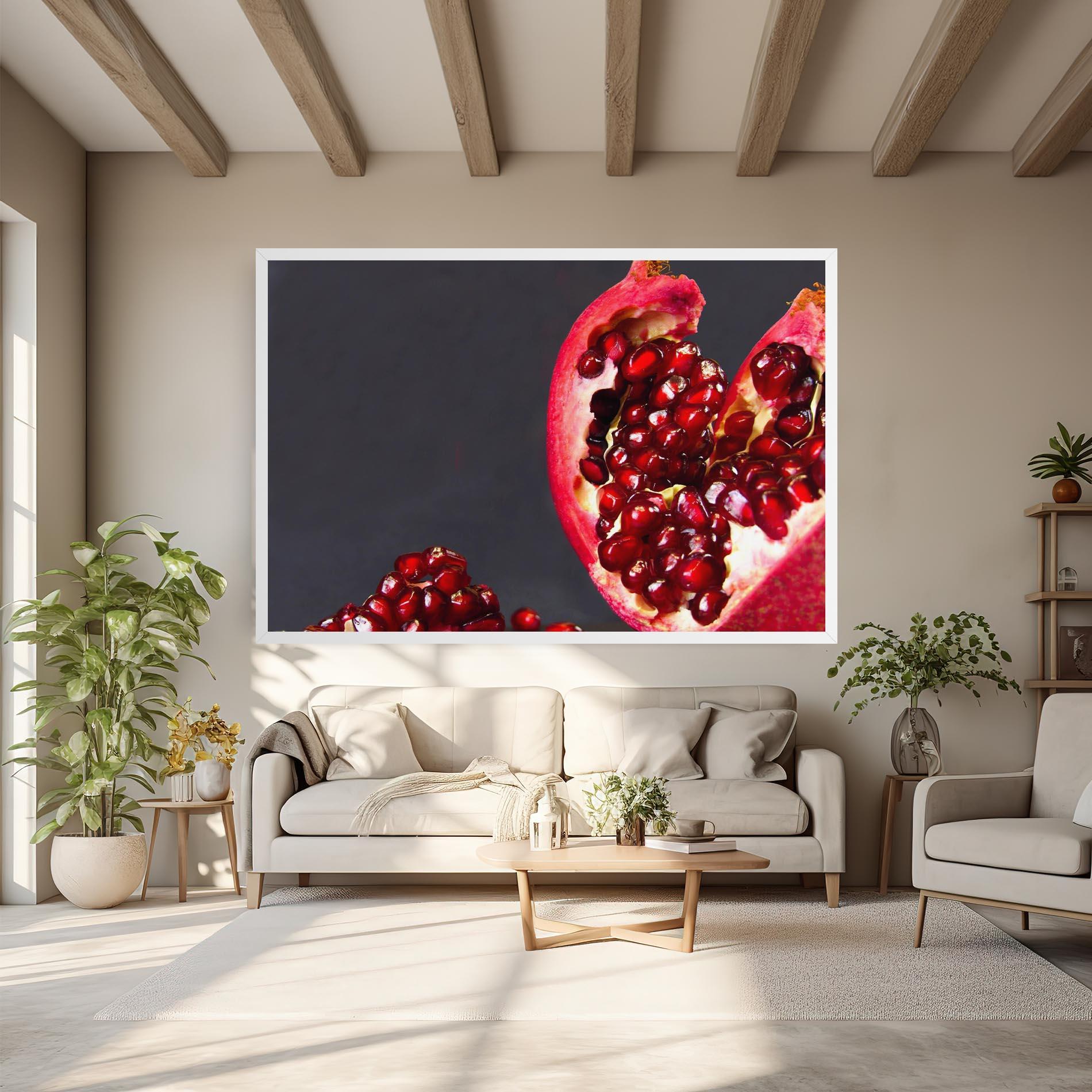 Tablou Canvas Open Pomegranate mockup 6