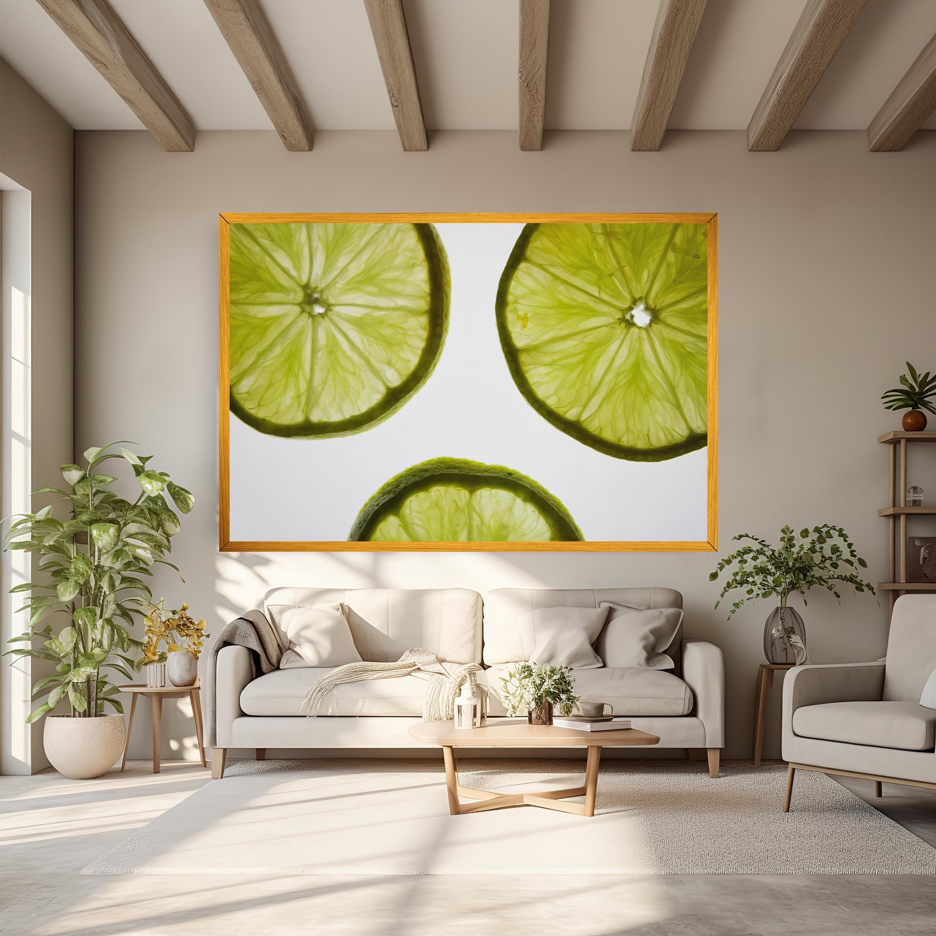 Tablou Canvas Lime Slice mockup 6