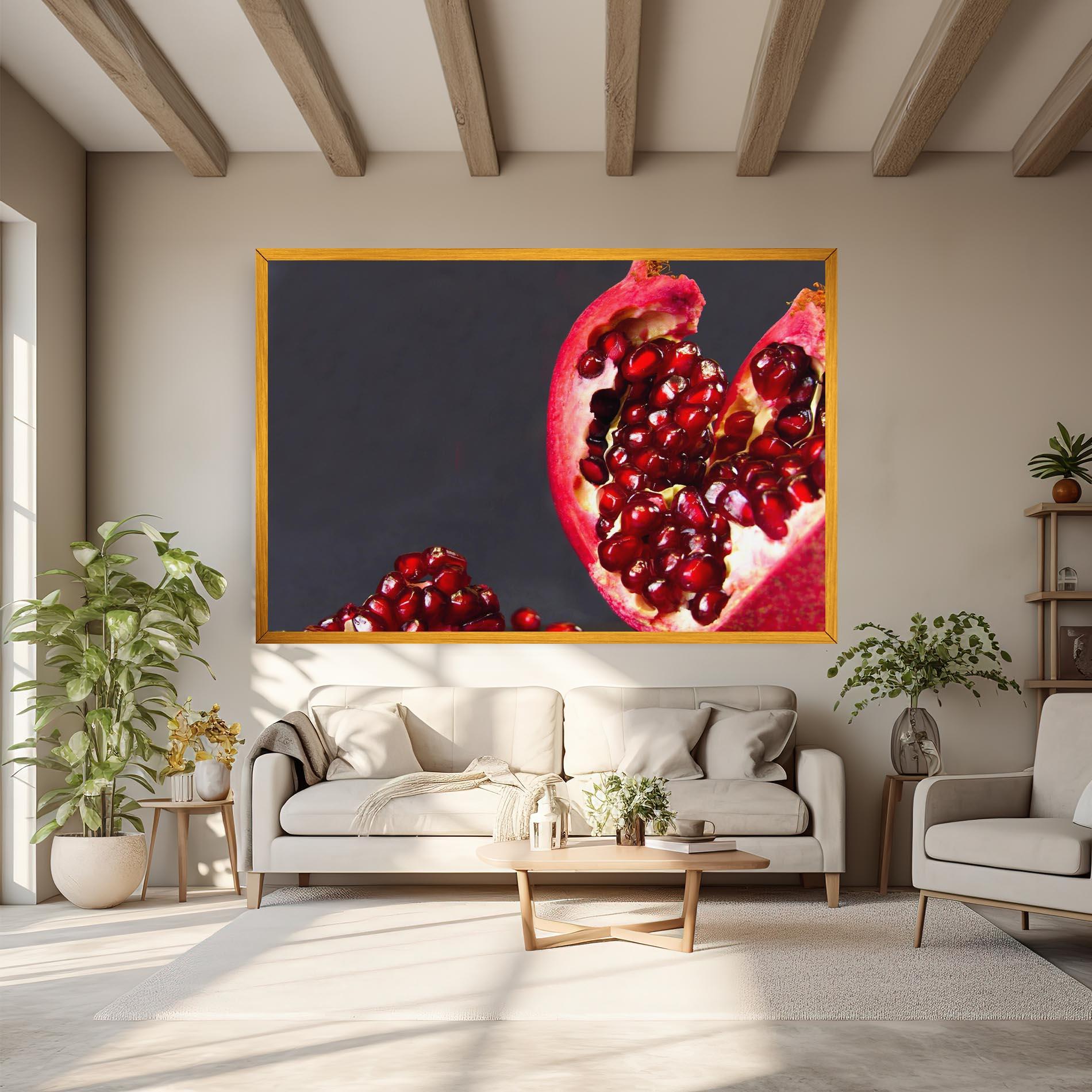 Tablou Canvas Open Pomegranate mockup 6