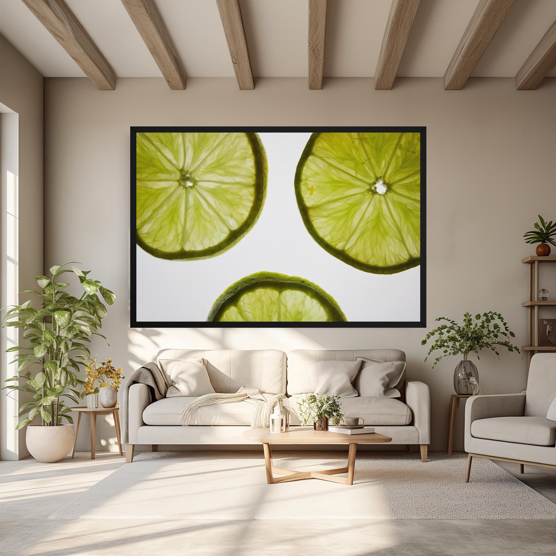 Tablou Canvas Lime Slice mockup 6