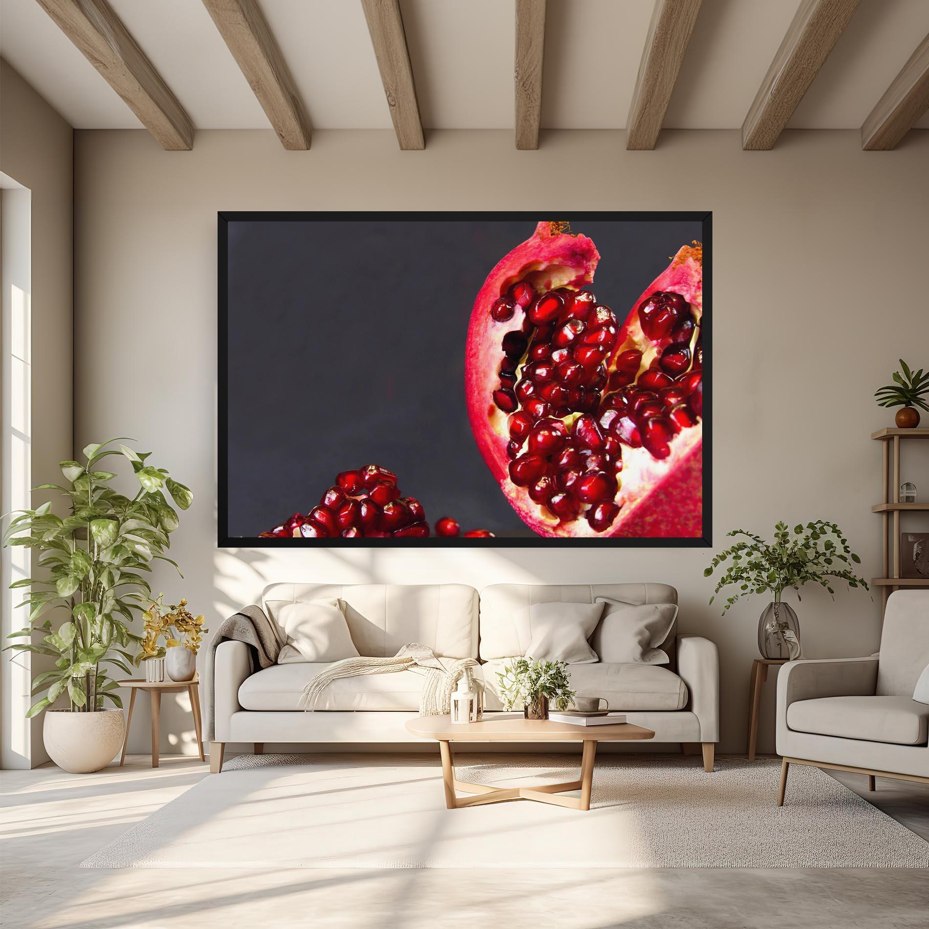 Tablou Canvas Open Pomegranate mockup 6