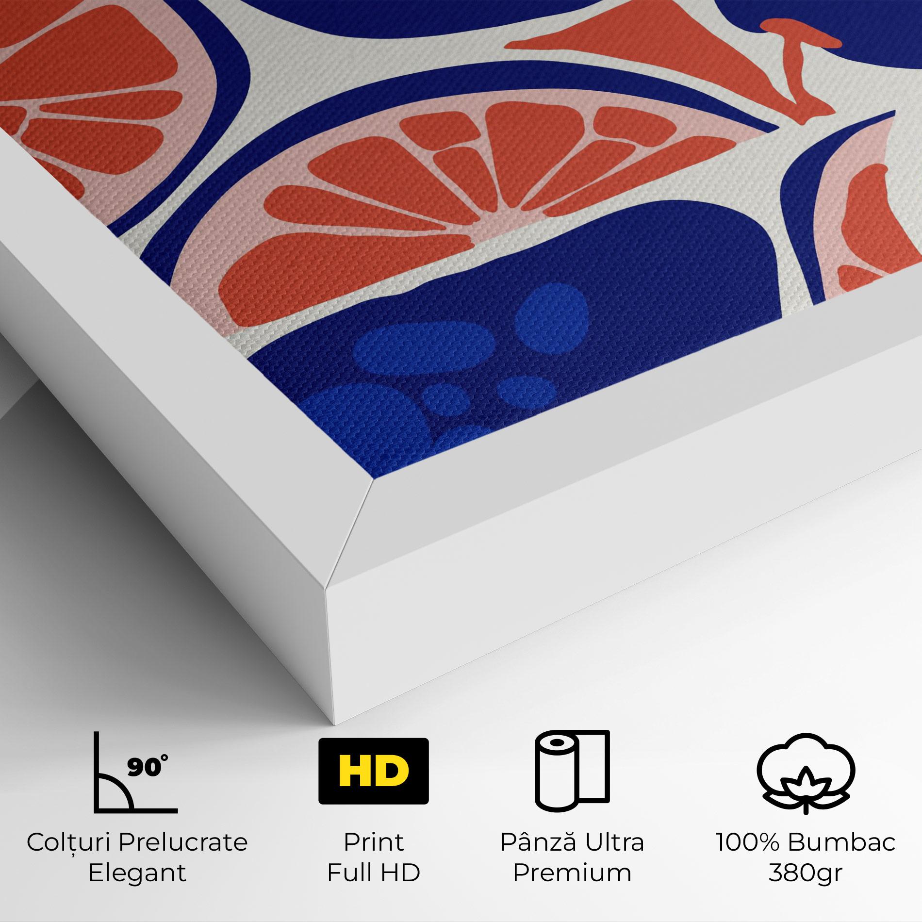 Tablou Canvas Blue Pink Fruit mockup 4