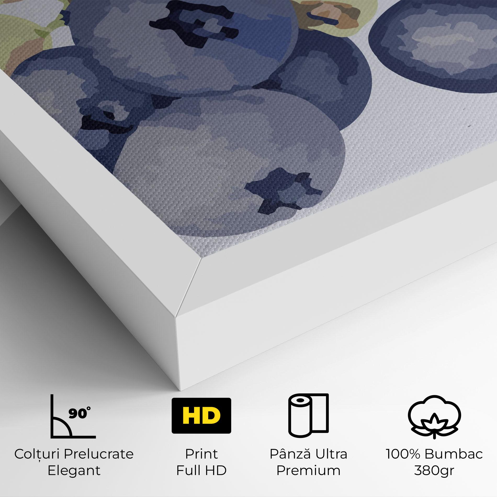 Tablou Canvas Blueberries Art mockup 4