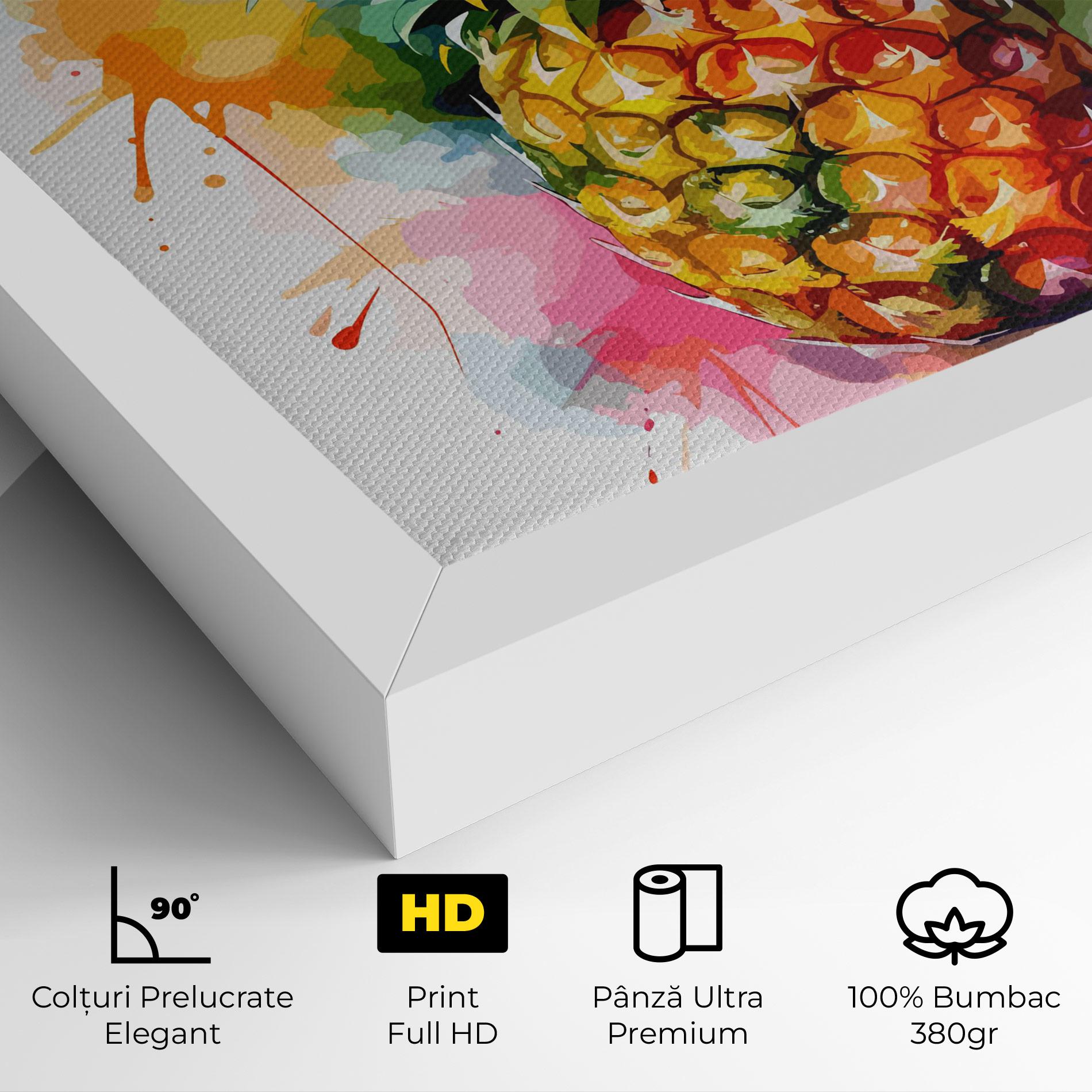 Tablou Canvas Color Mix Pineapple mockup 4