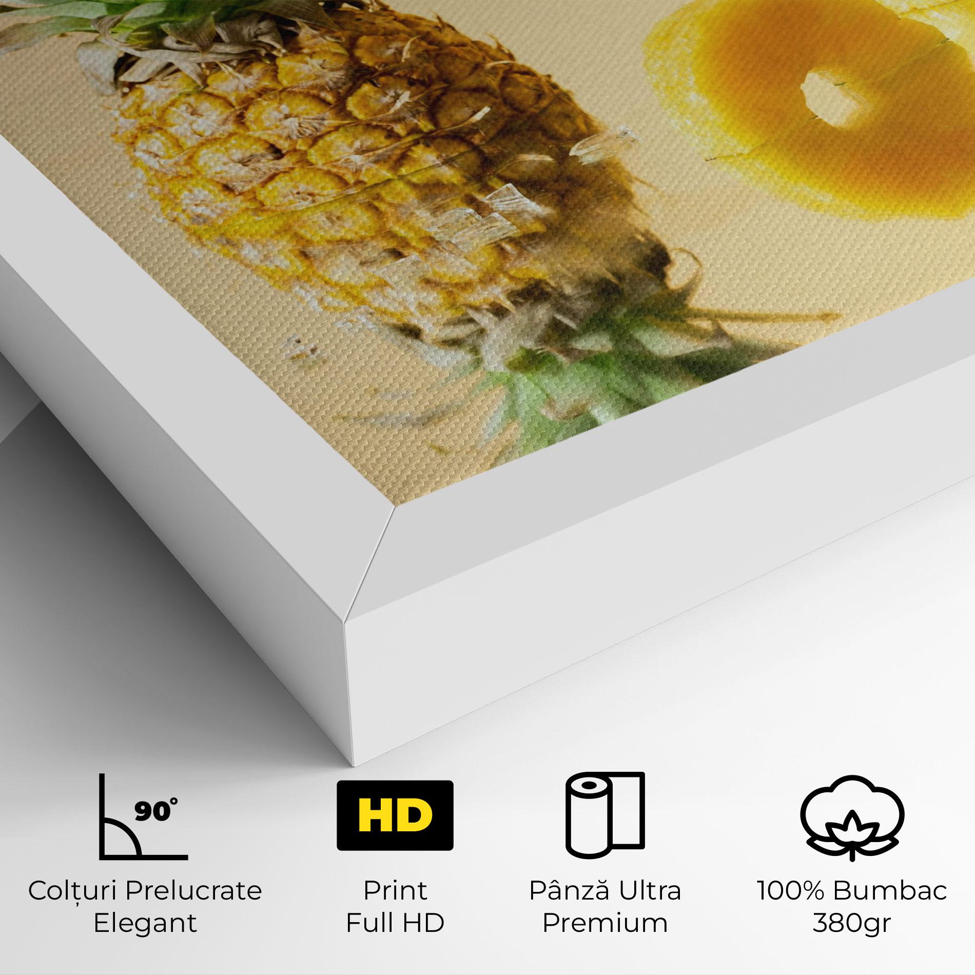 Tablou Canvas Cut Pineapple mockup 4