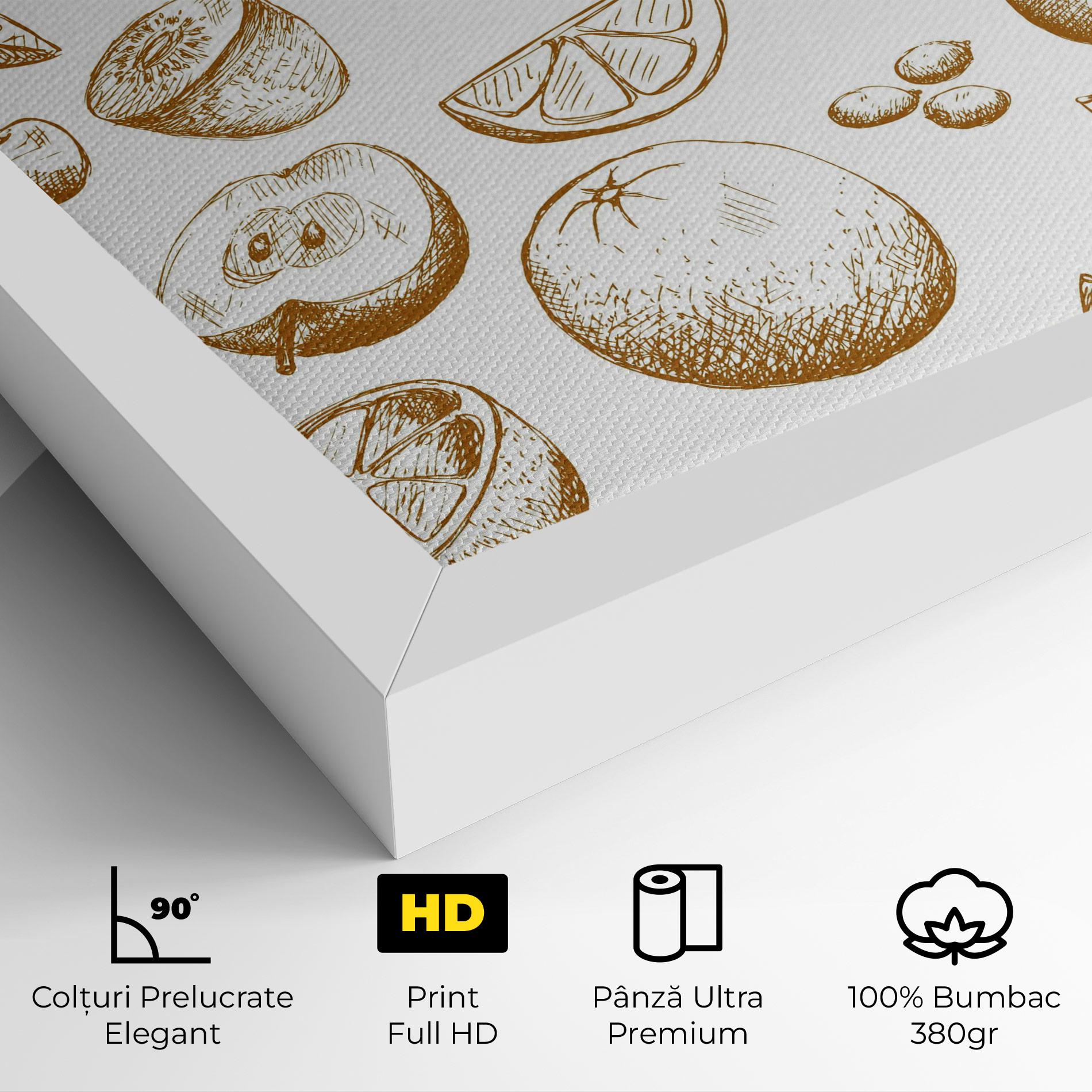 Tablou Canvas Floating Fruits mockup 4