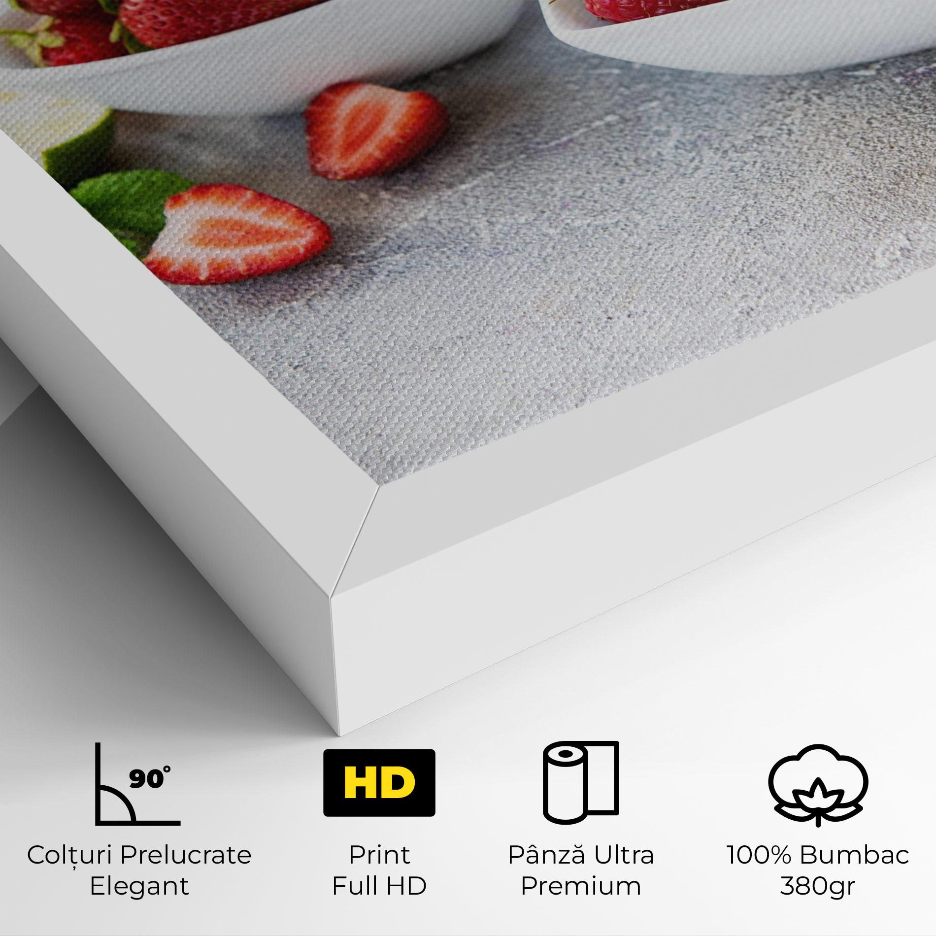 Tablou Canvas Heart Fresh Fruits mockup 4