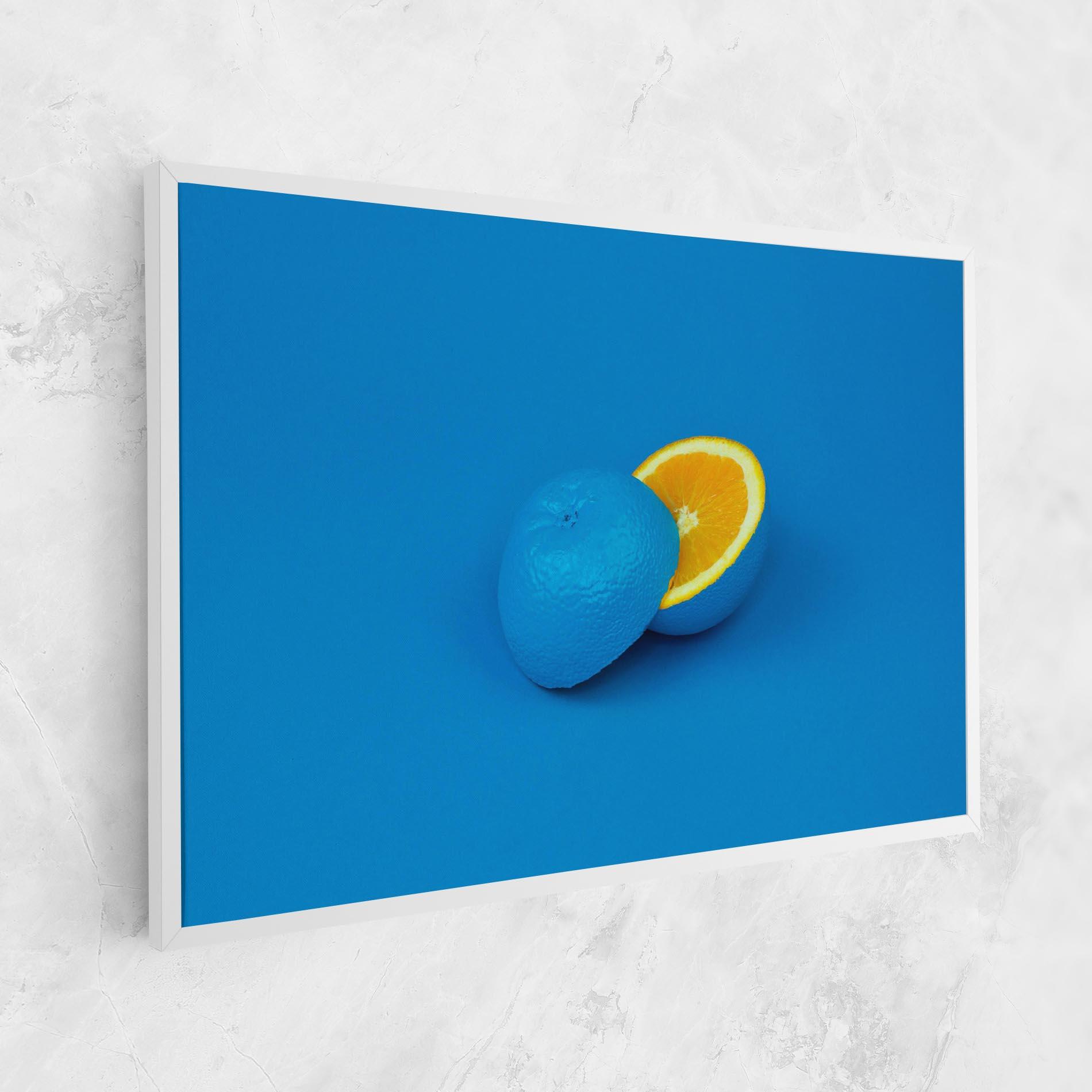 Tablou Canvas Blue Orange mockup 1