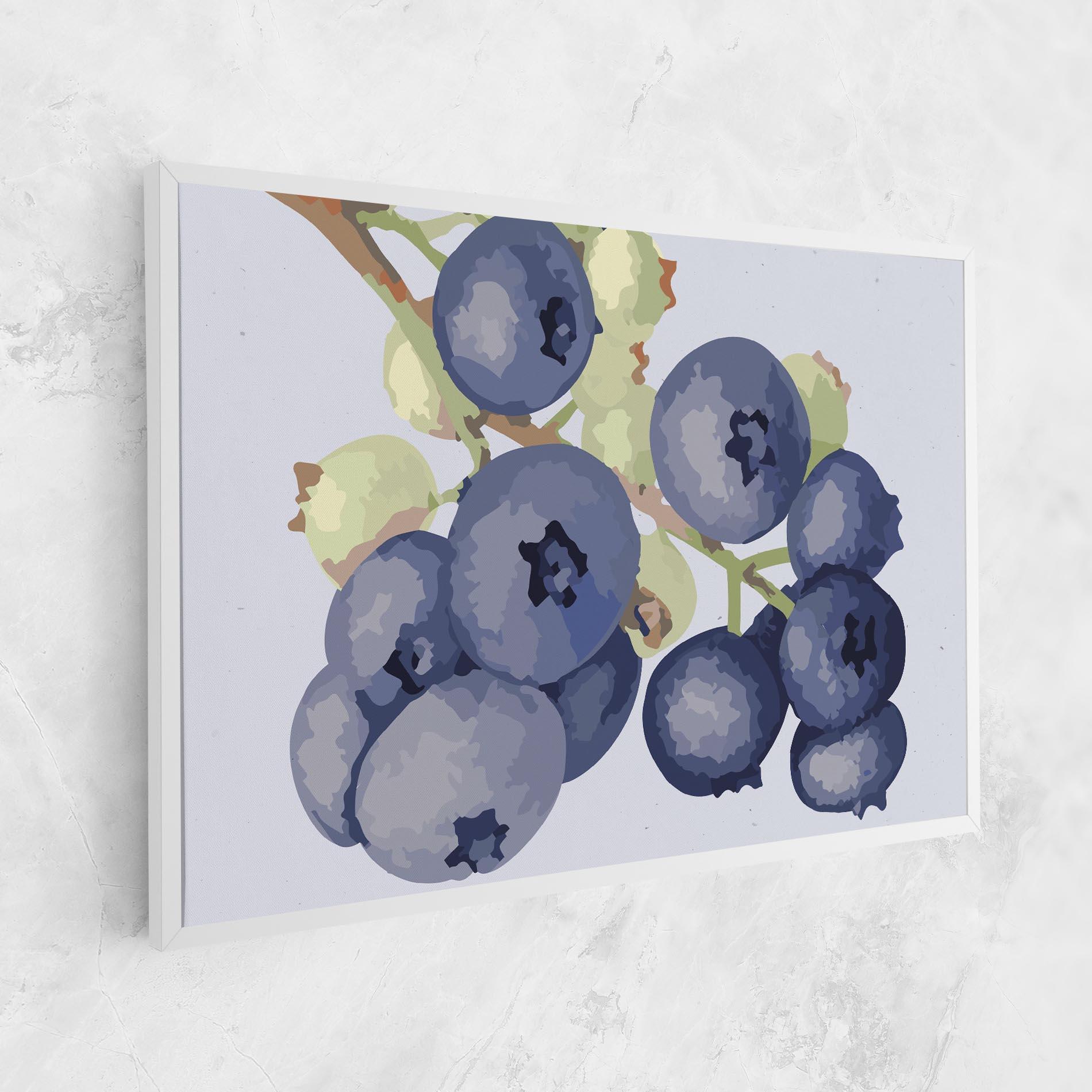 Tablou Canvas Blueberries Art mockup 1