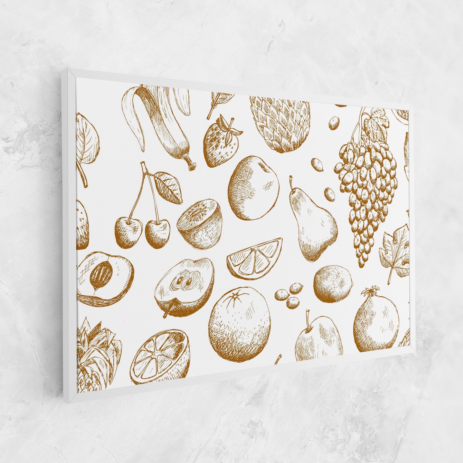 Tablou Canvas Floating Fruits mockup 1