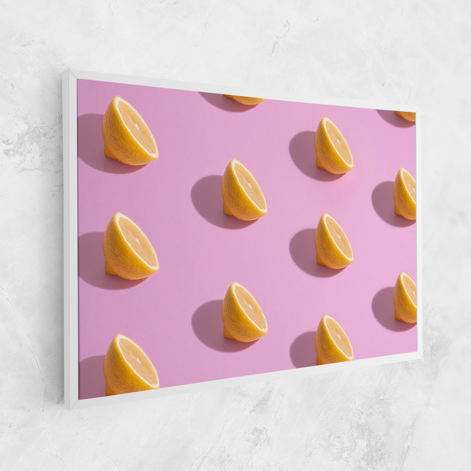 Tablou Canvas Lemon Pattern mockup 1