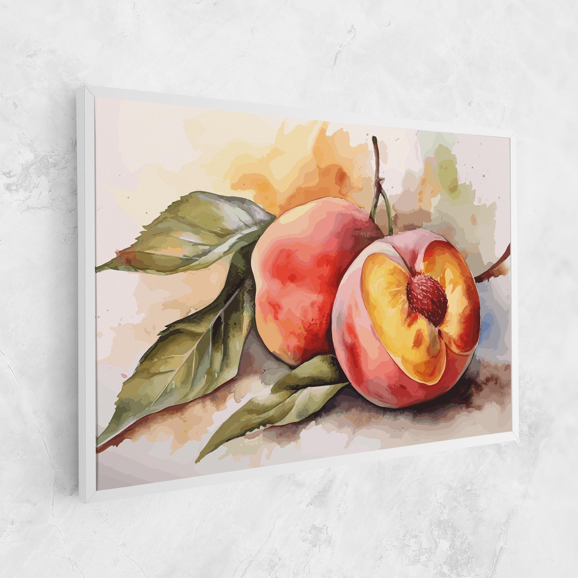 Tablou Canvas Watercolor Peach mockup 1