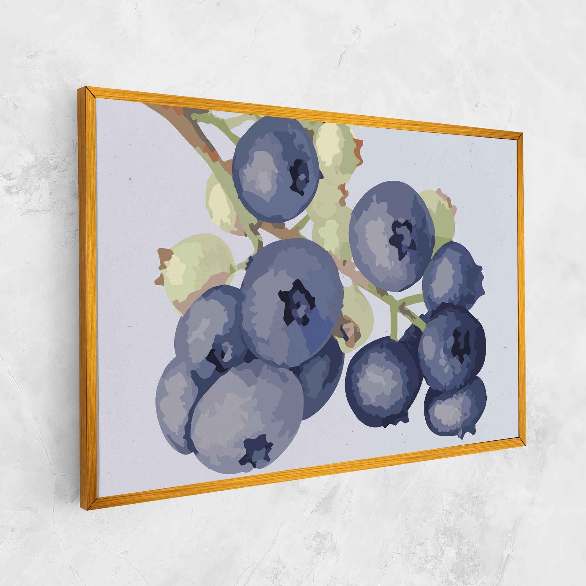 Tablou Canvas Blueberries Art mockup 1