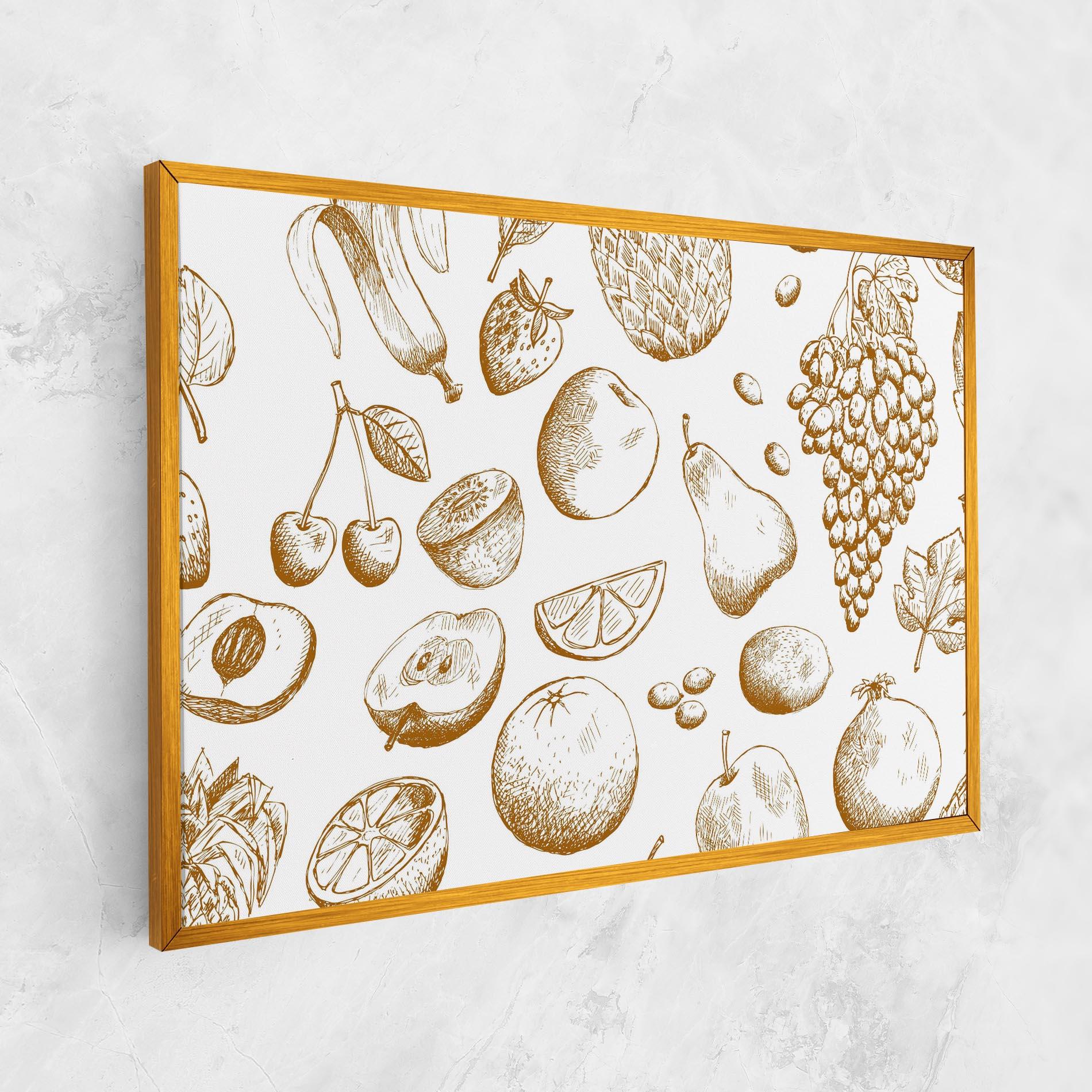 Tablou Canvas Floating Fruits mockup 1