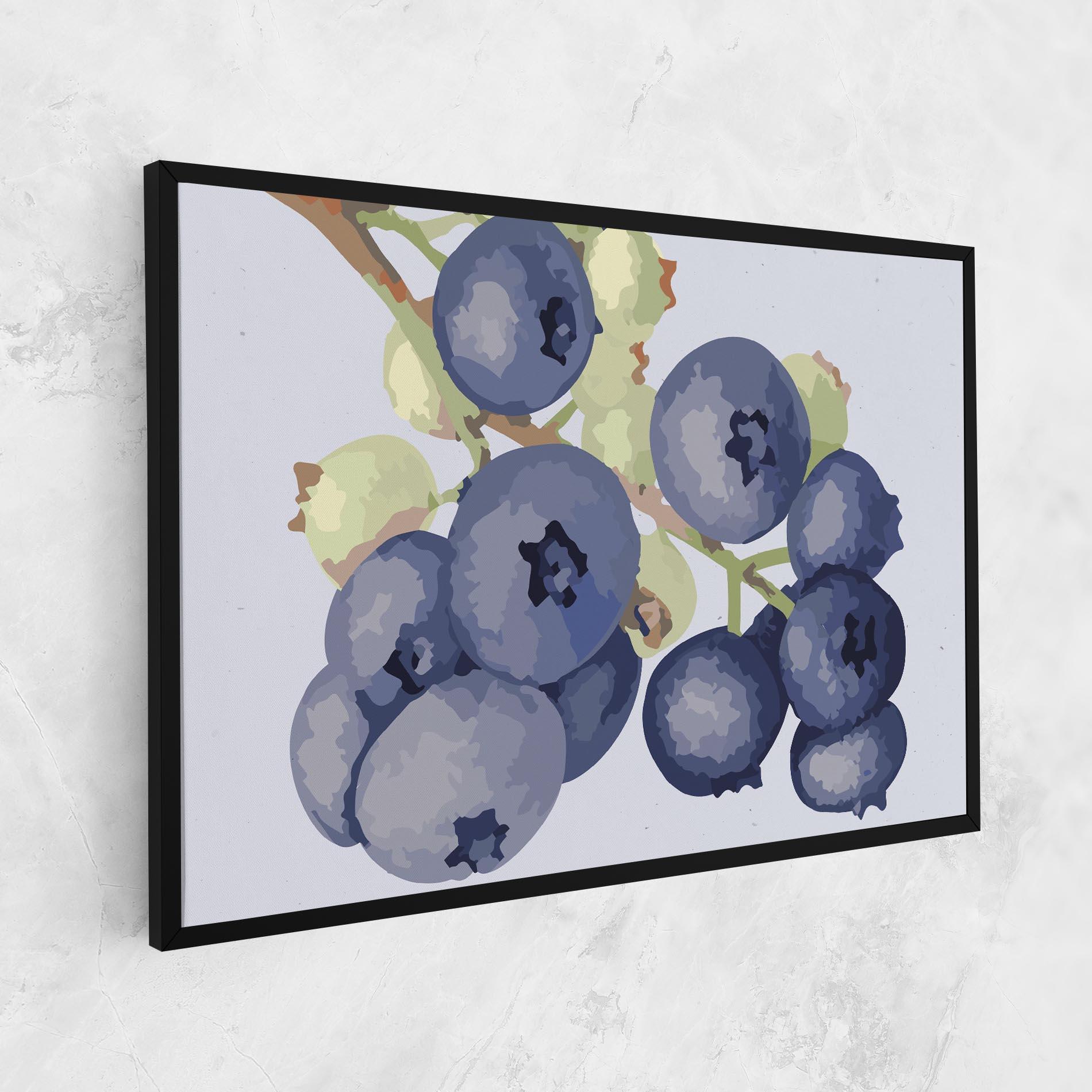 Tablou Canvas Blueberries Art mockup 1