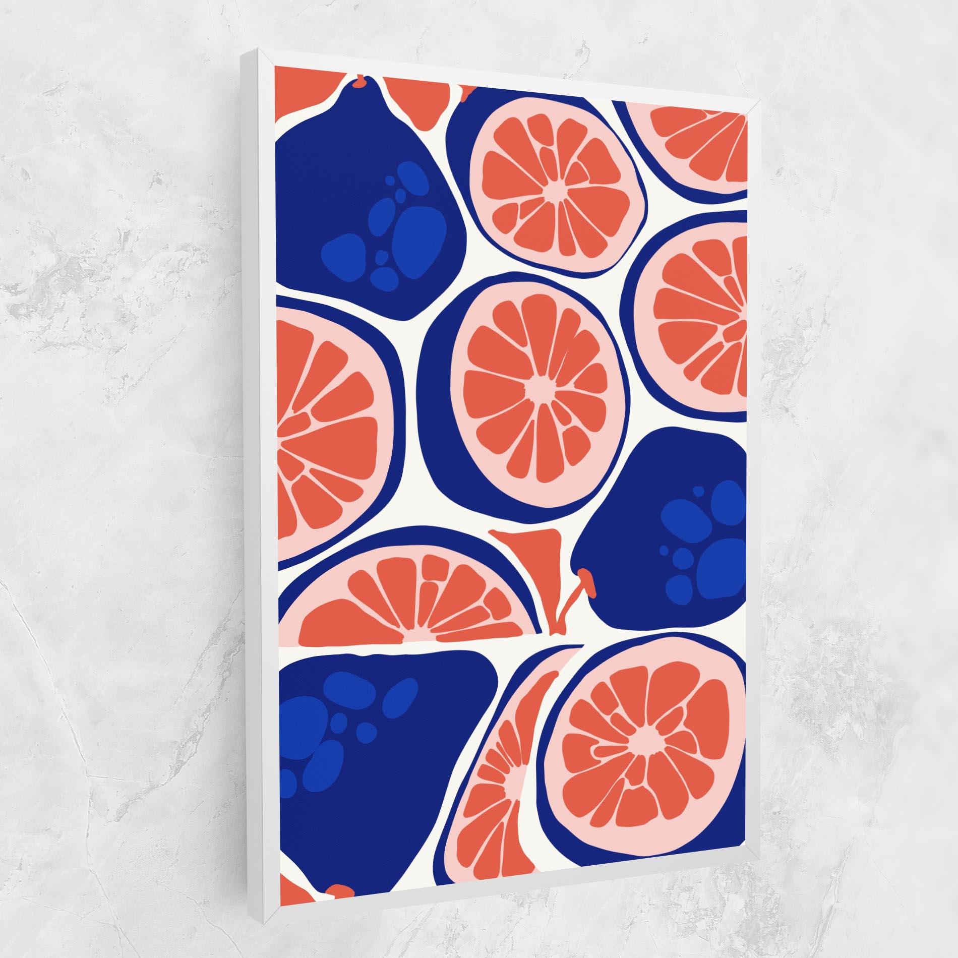 Tablou Canvas Blue Pink Fruit mockup 1