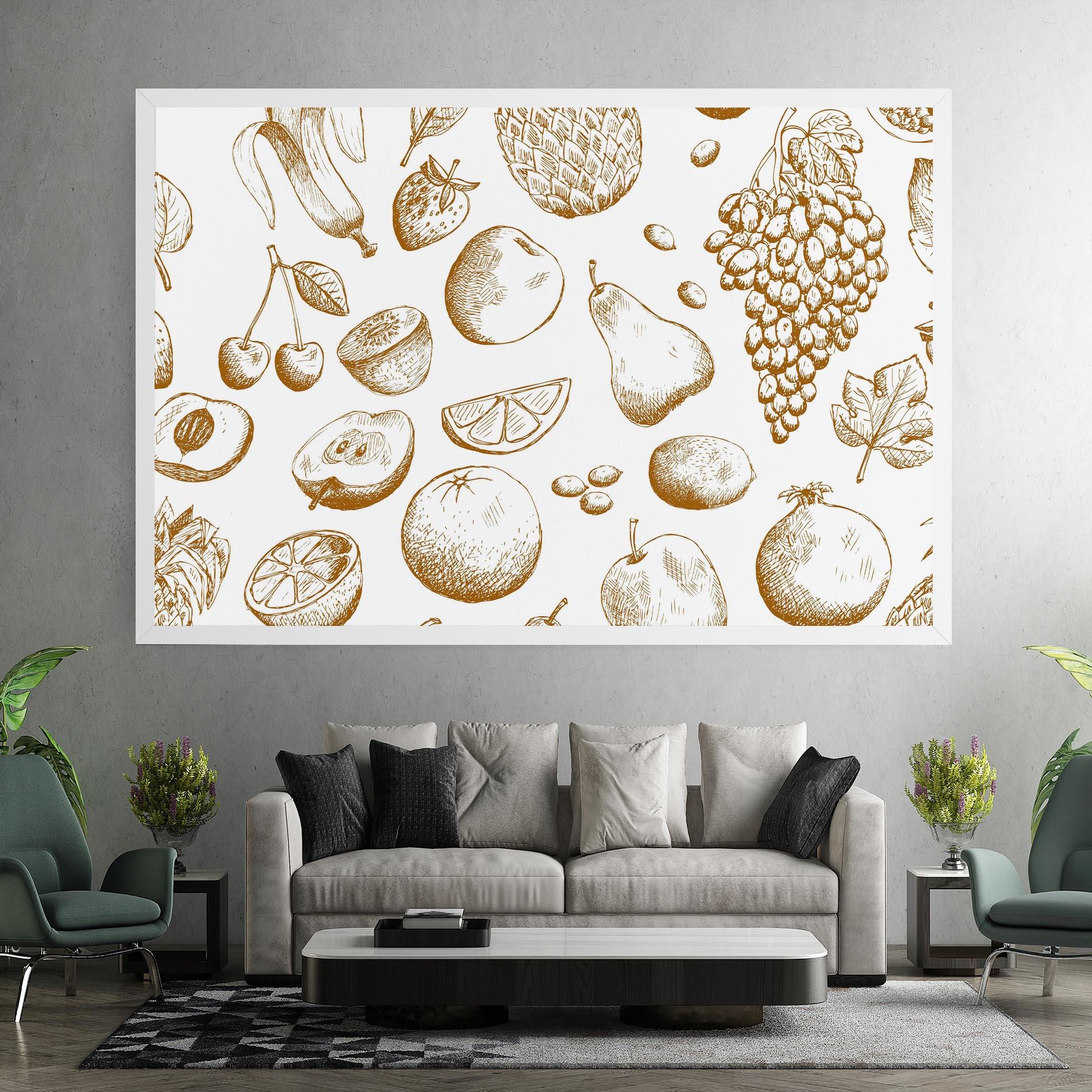 Tablou Canvas Floating Fruits mockup 7