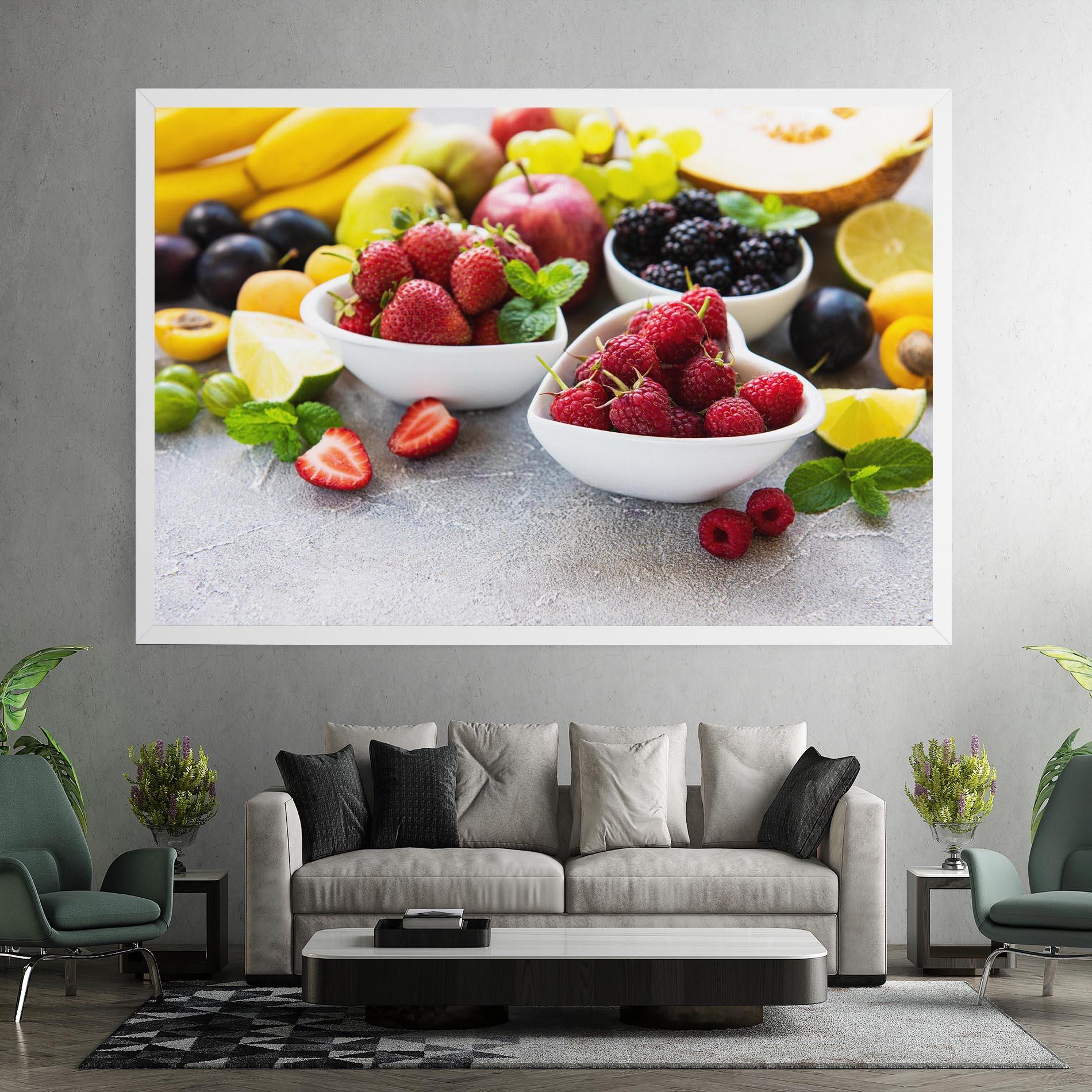Tablou Canvas Heart Fresh Fruits mockup 7