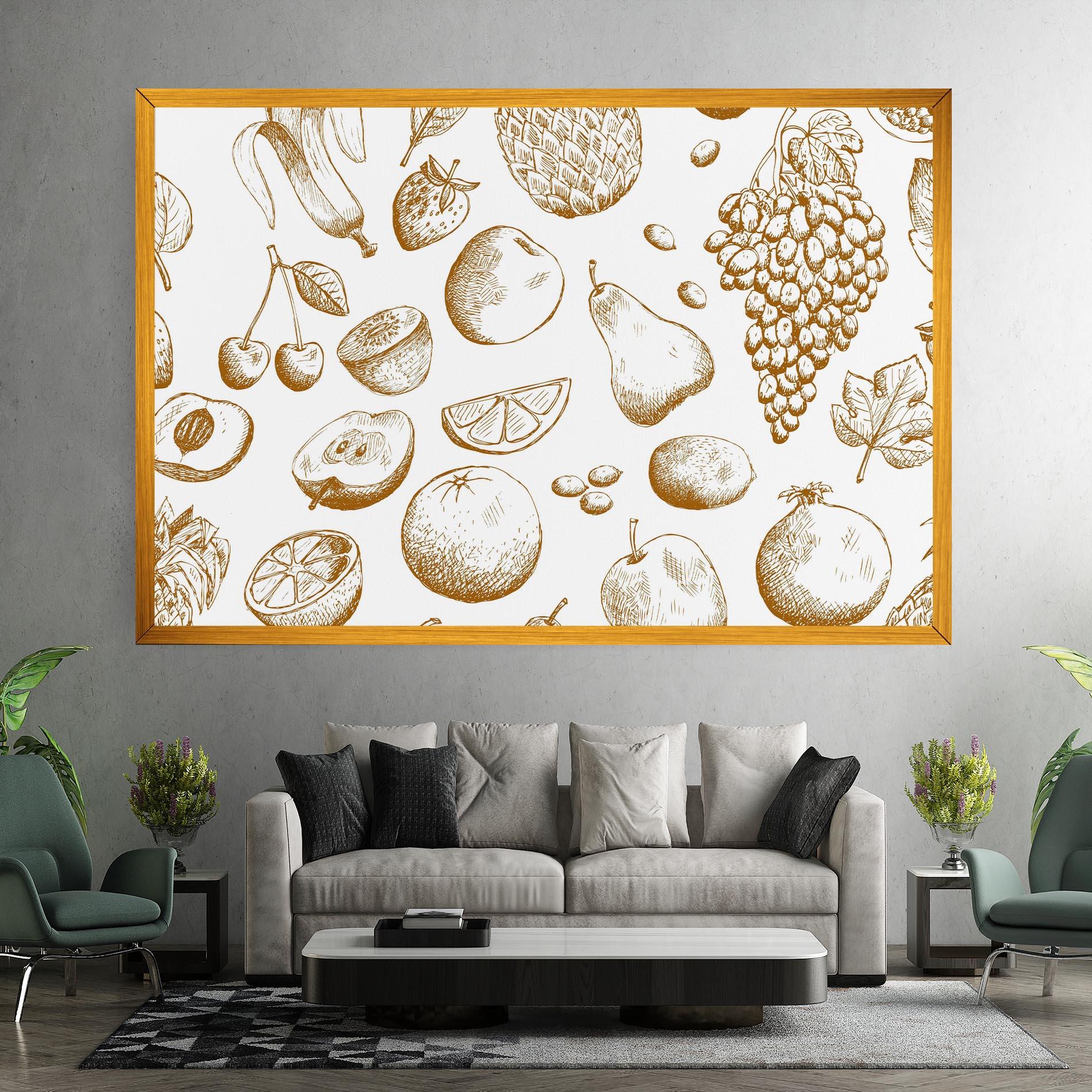 Tablou Canvas Floating Fruits mockup 7