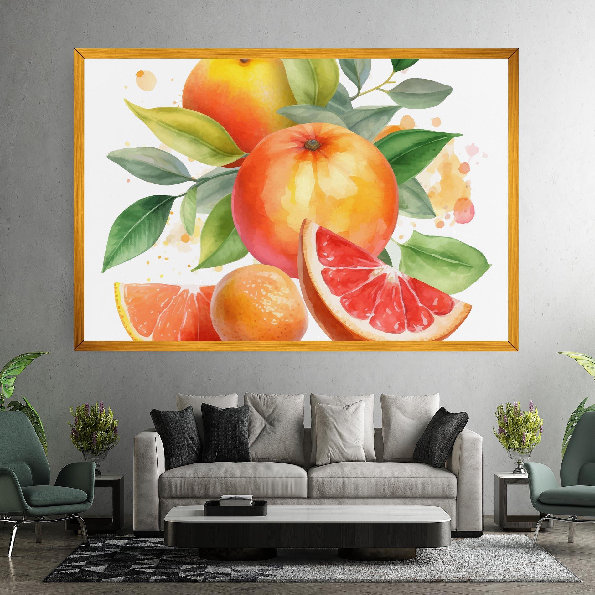 Tablou Canvas Grapefruit Art mockup 7