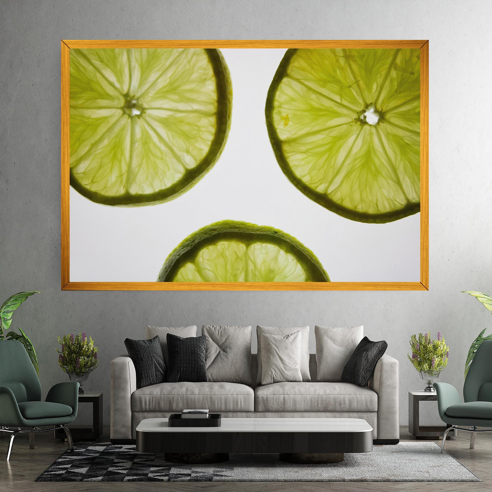 Tablou Canvas Lime Slice mockup 7