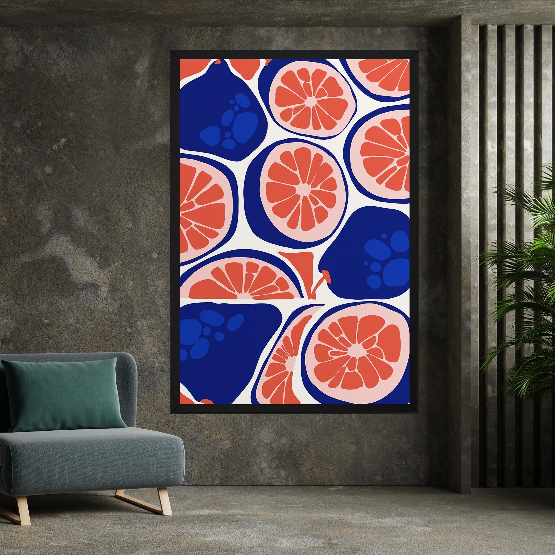 Blue Pink Fruit mockup 7