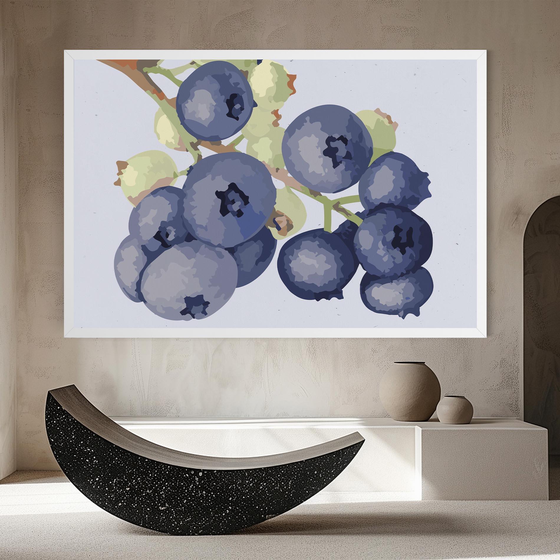 Tablou Canvas Blueberries Art mockup 8