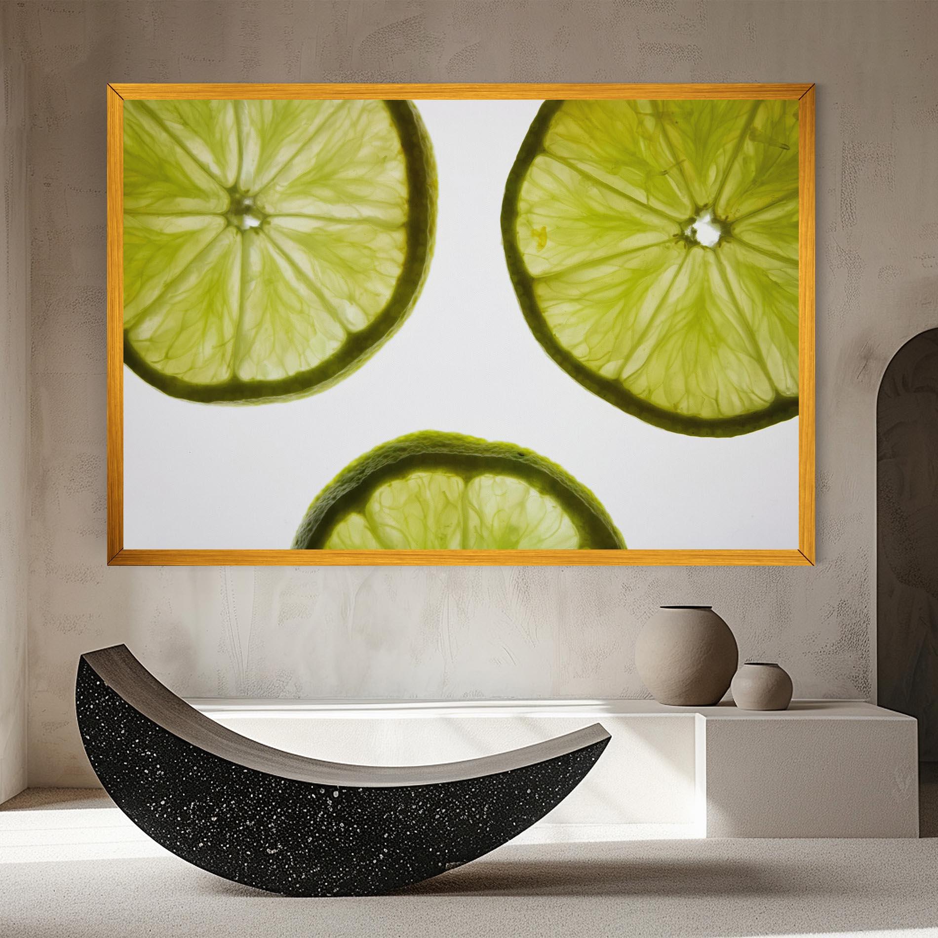 Tablou Canvas Lime Slice mockup 8