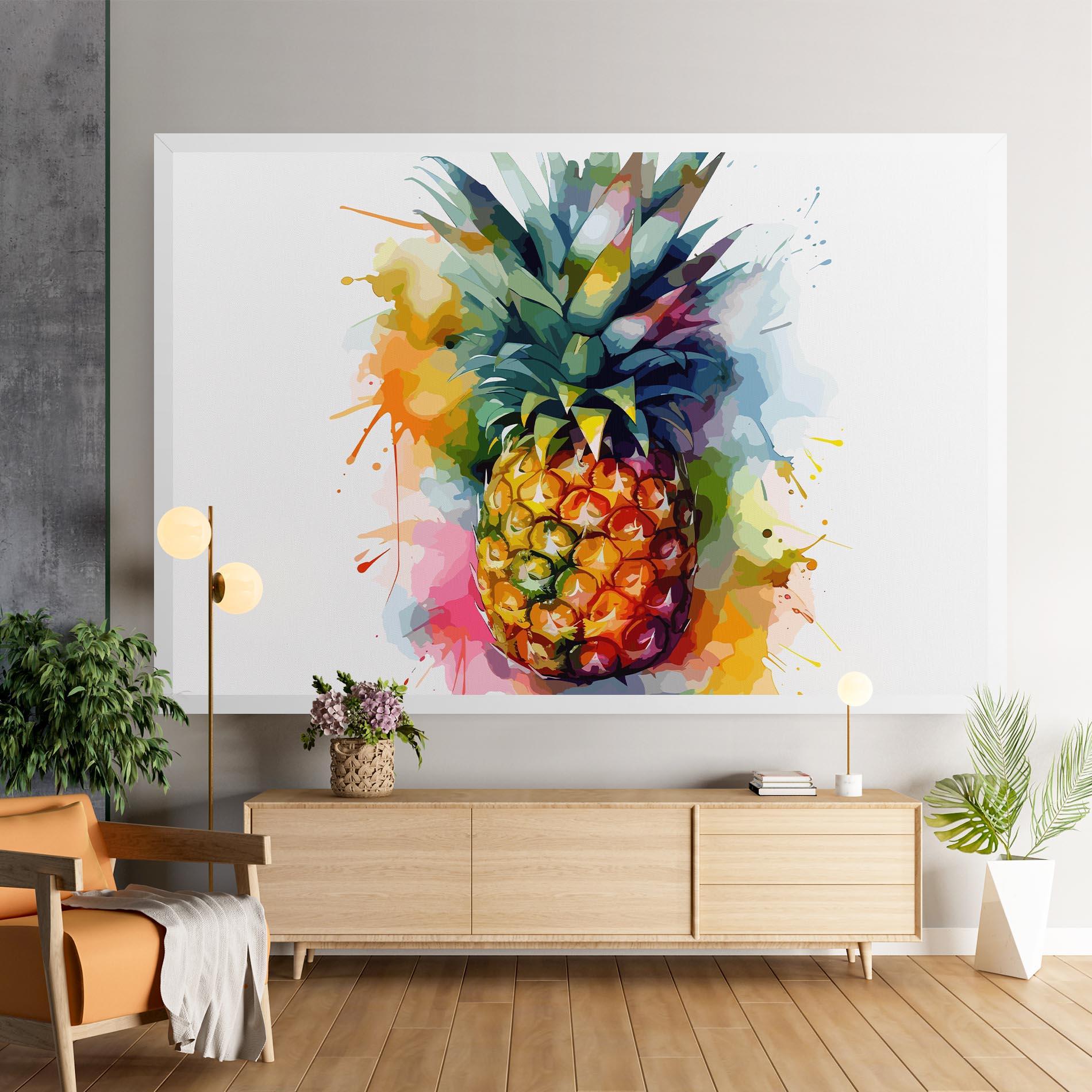 Tablou Canvas Color Mix Pineapple mockup 9