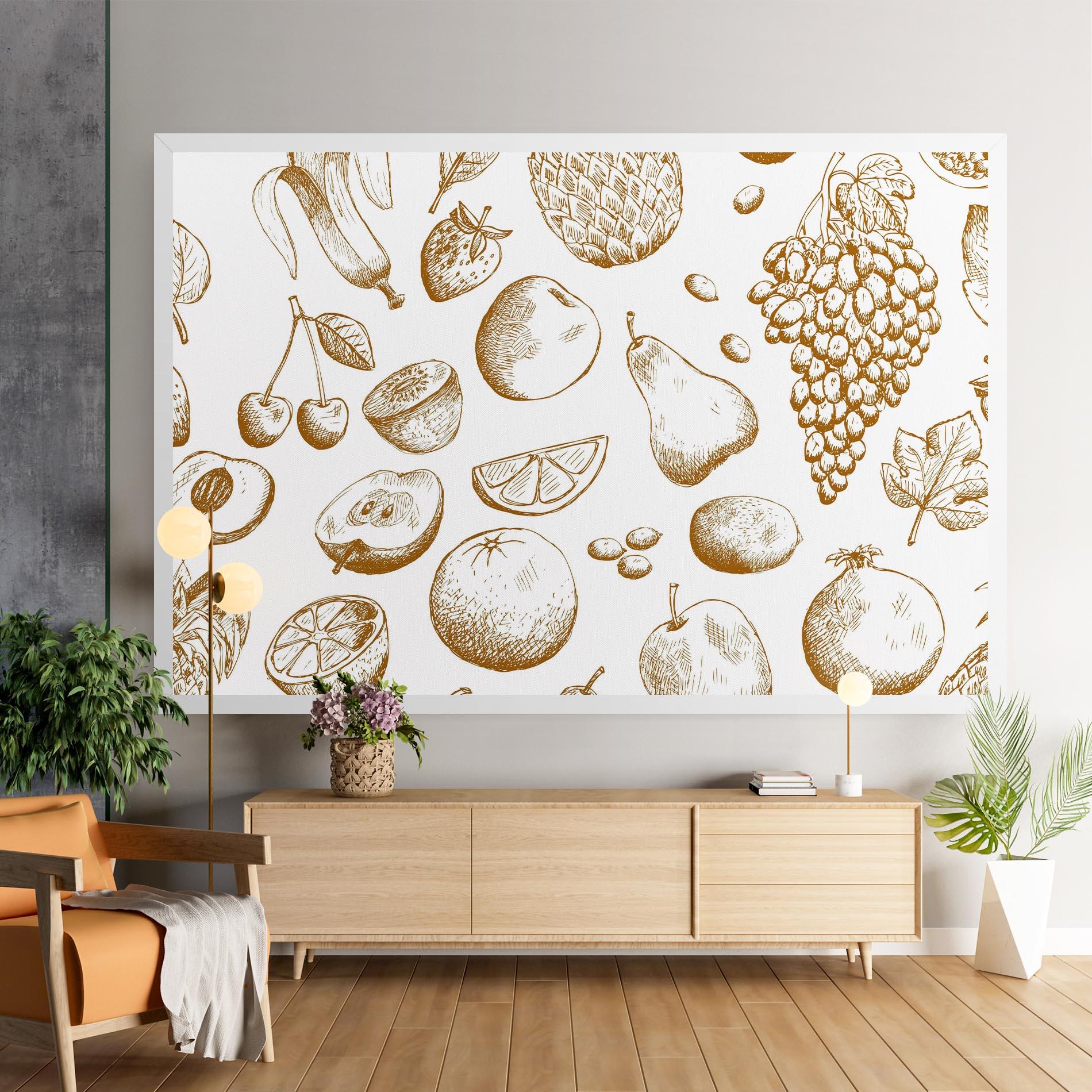 Tablou Canvas Floating Fruits mockup 9
