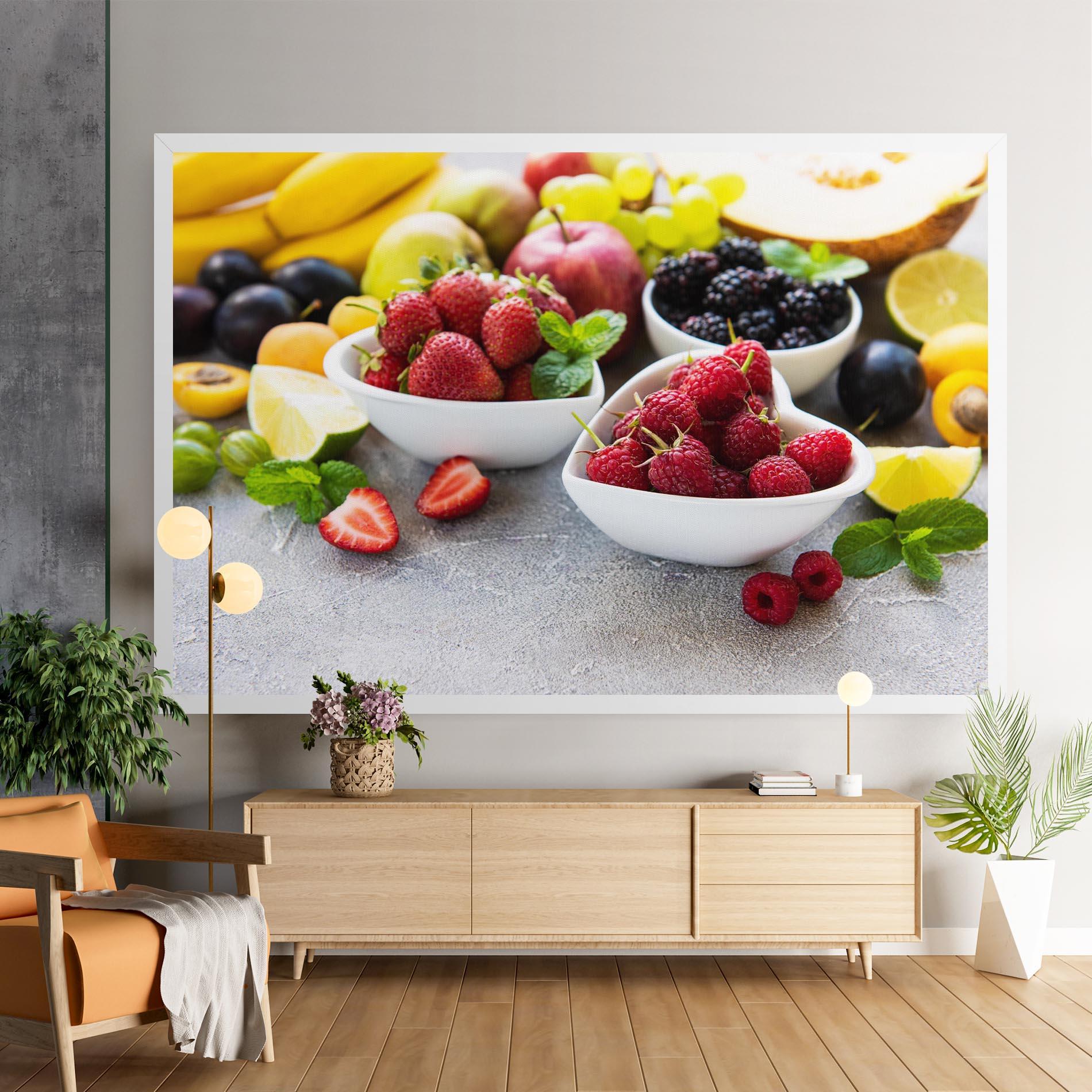 Tablou Canvas Heart Fresh Fruits mockup 9
