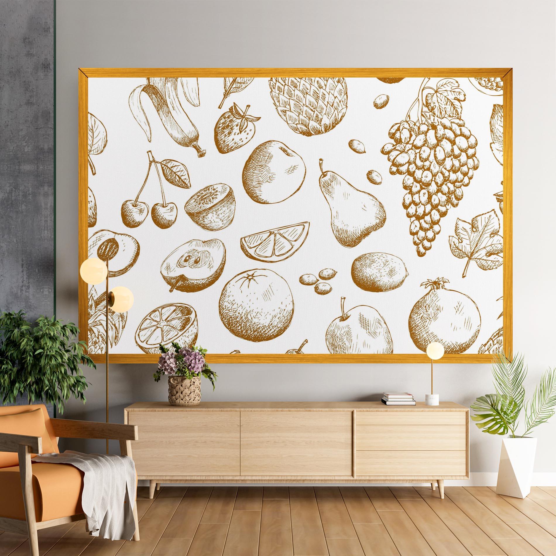 Tablou Canvas Floating Fruits mockup 9