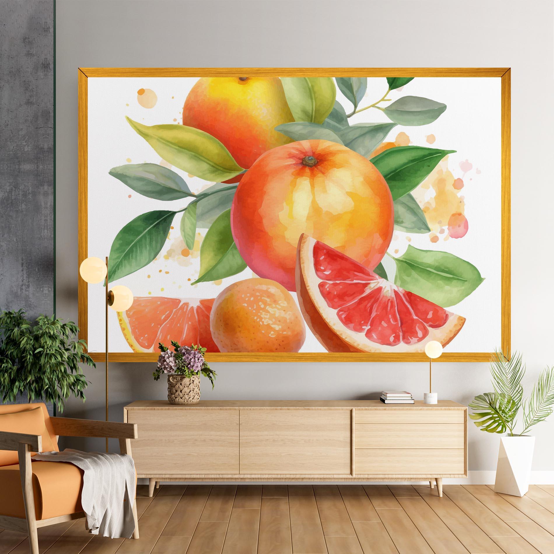 Tablou Canvas Grapefruit Art mockup 9