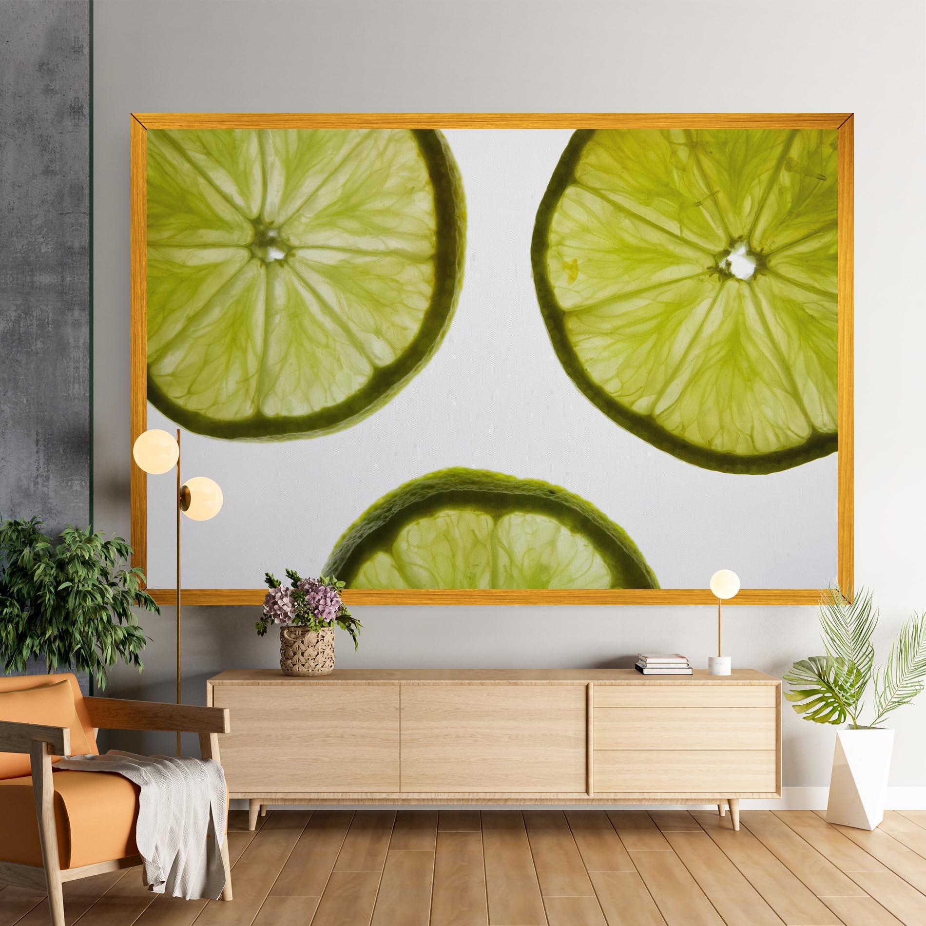 Tablou Canvas Lime Slice mockup 9