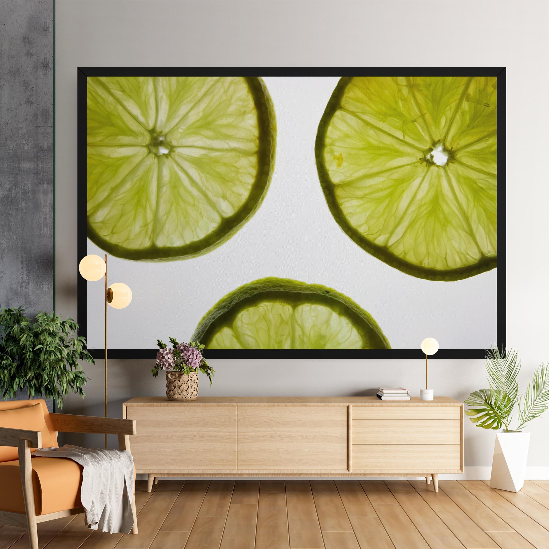 Tablou Canvas Lime Slice mockup 9