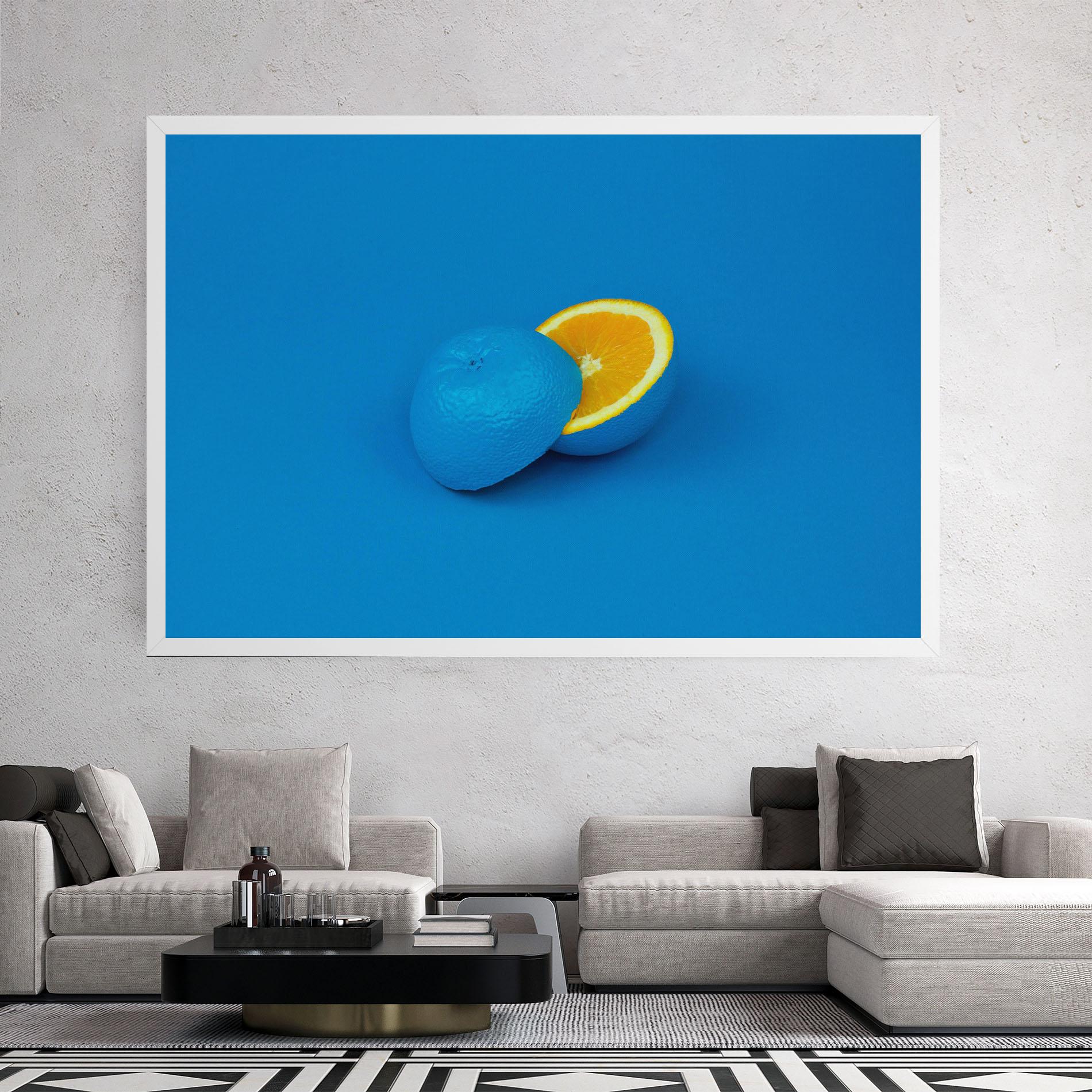 Tablou Canvas Blue Orange mockup 2