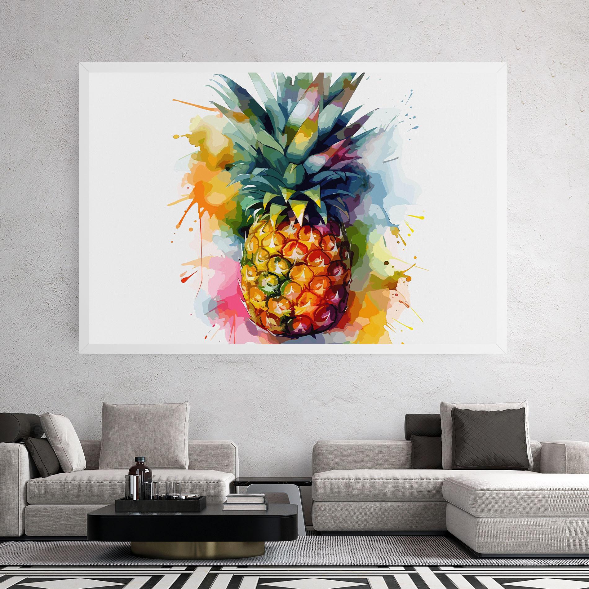 Tablou Canvas Color Mix Pineapple mockup 2