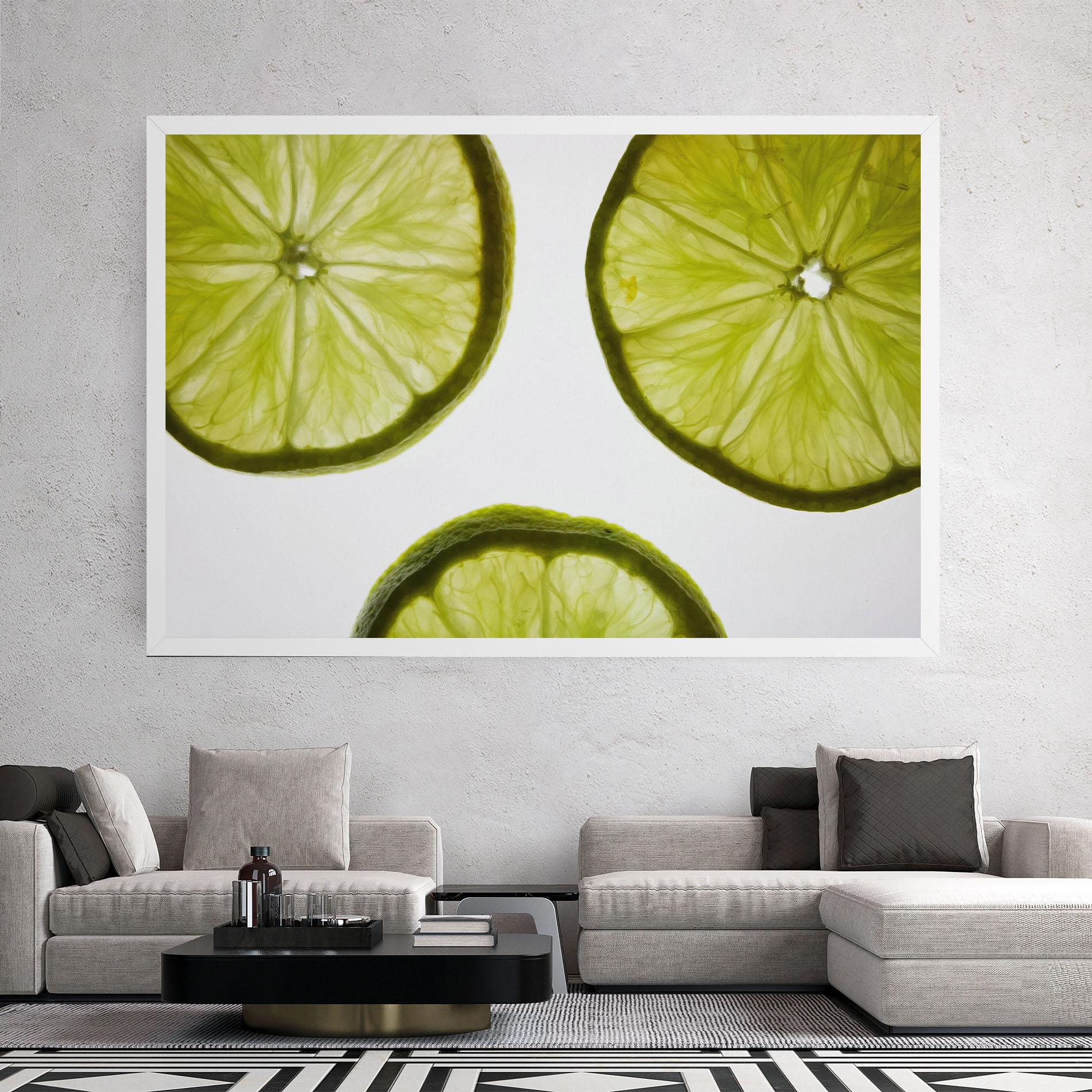 Tablou Canvas Lime Slice mockup 2