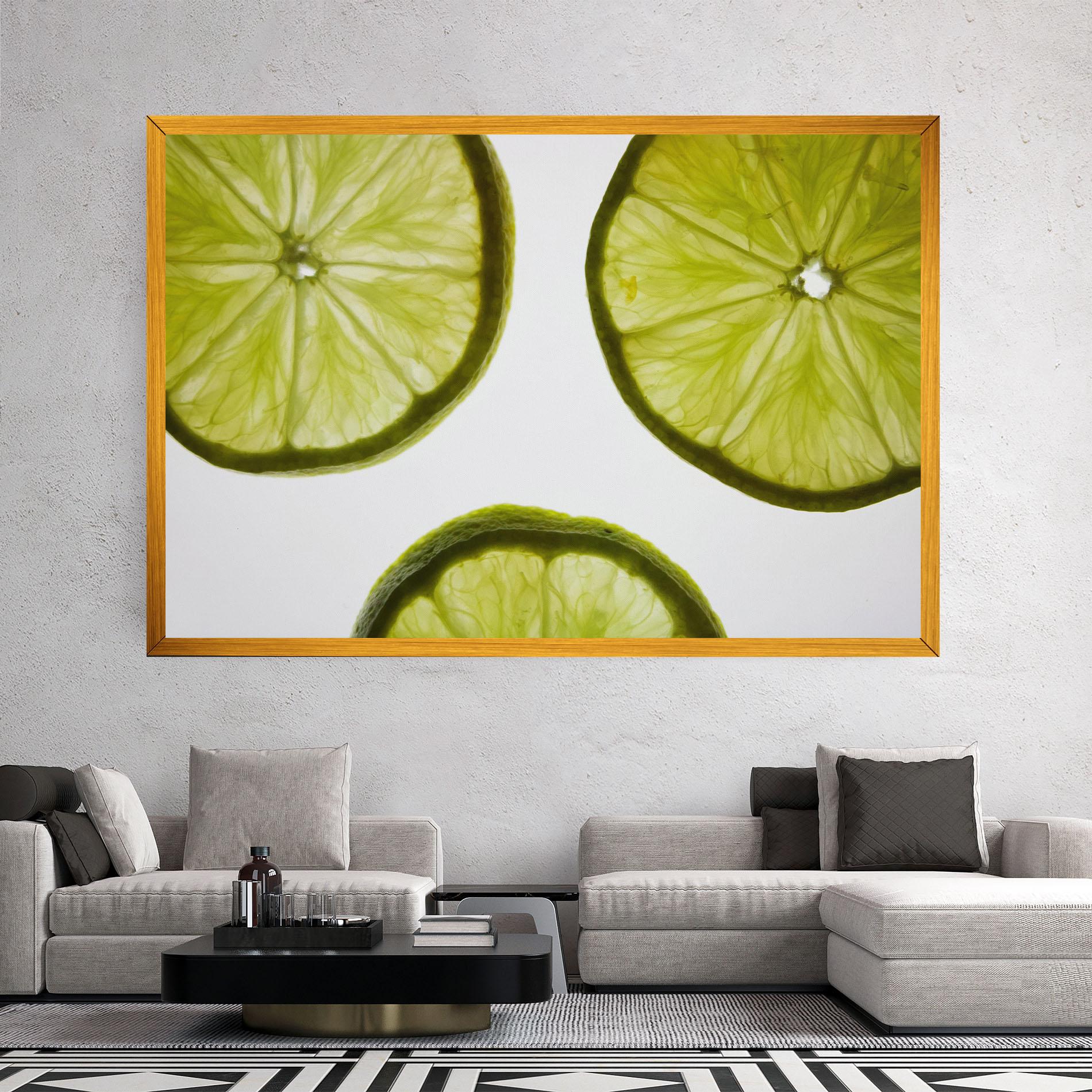 Tablou Canvas Lime Slice mockup 2