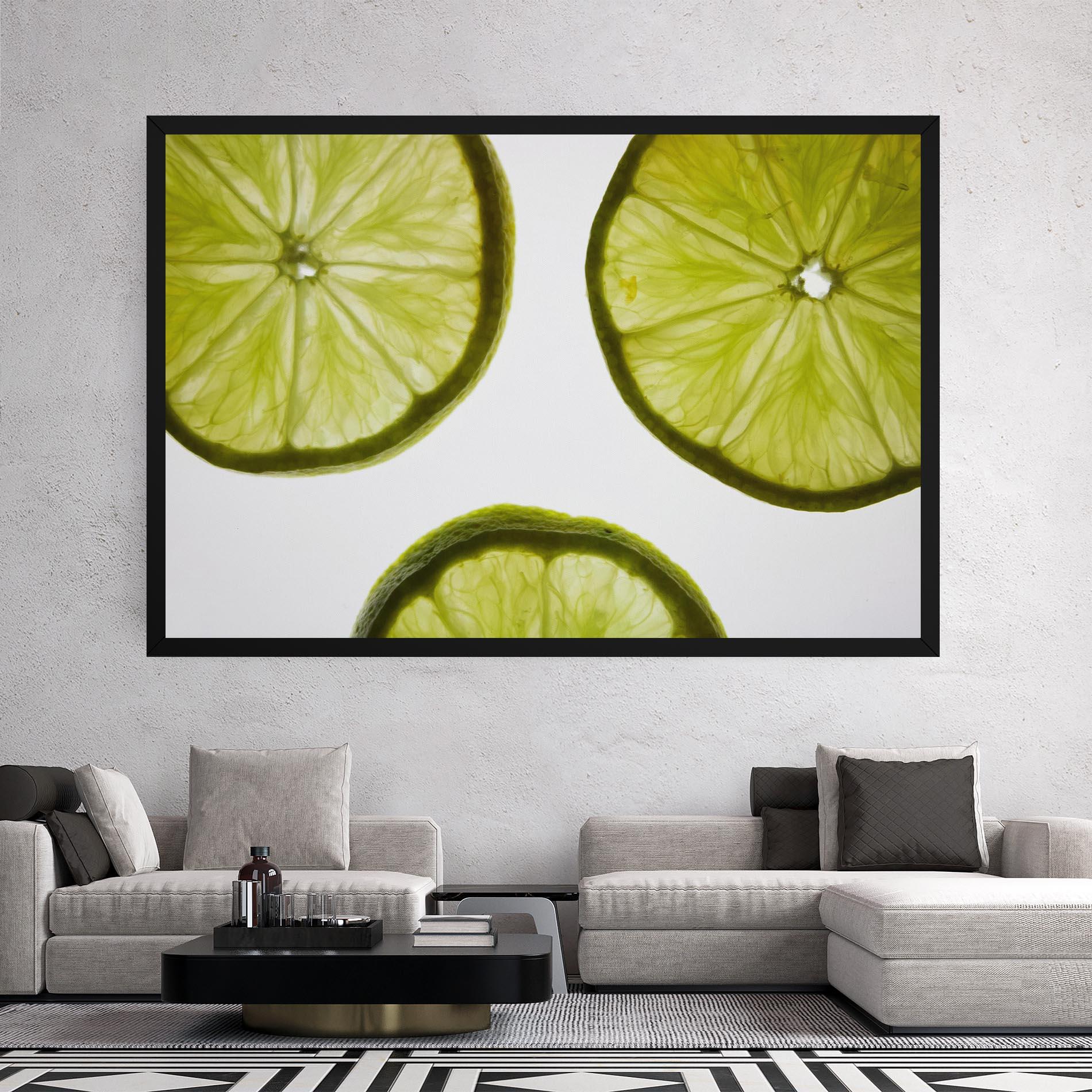 Tablou Canvas Lime Slice mockup 2