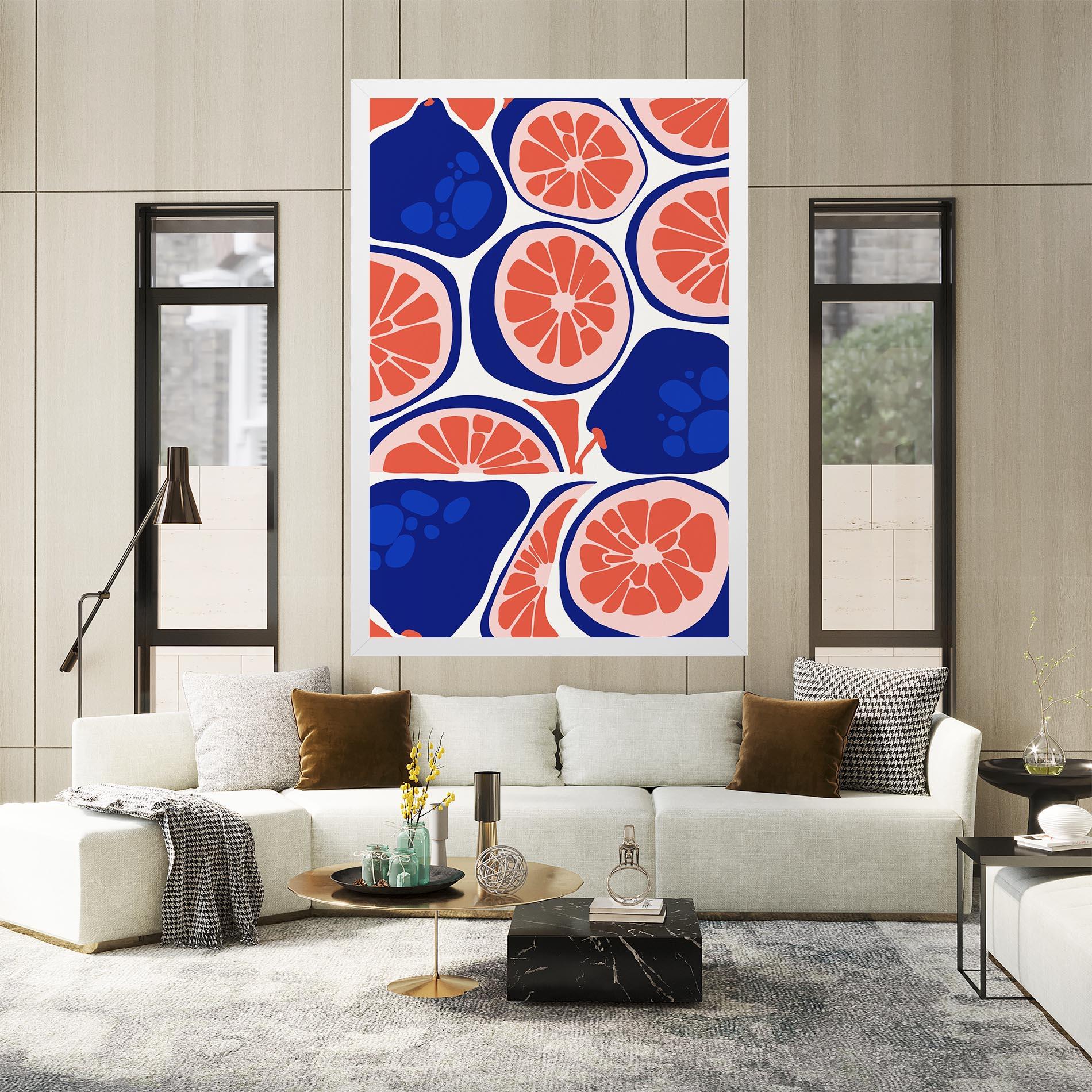 Tablou Canvas Blue Pink Fruit mockup 2