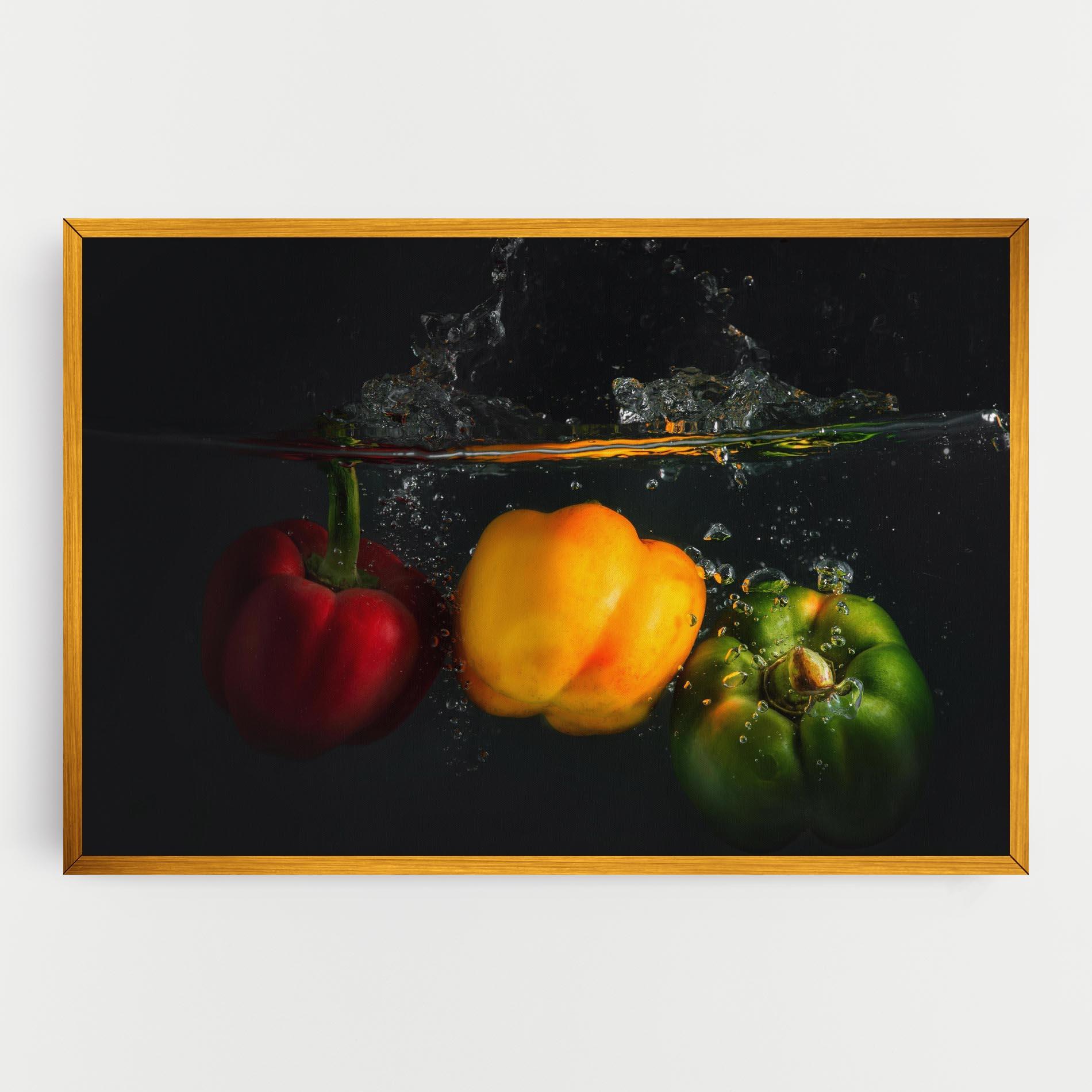 Tablou Canvas Cool Bellpepper Splash mockup 0
