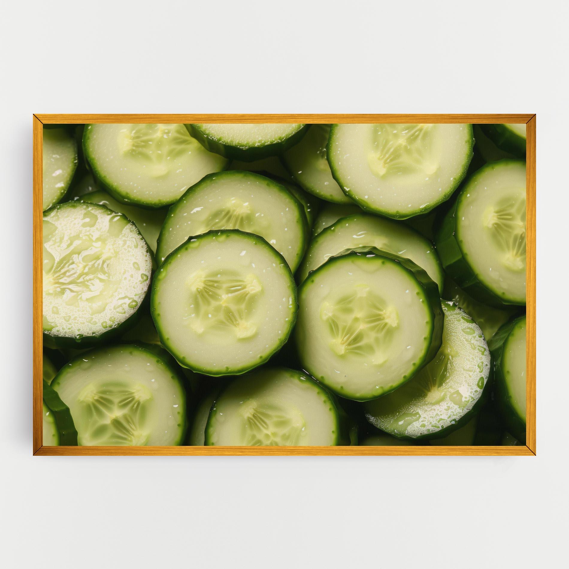 Tablou Canvas Fresh Cucumber mockup 0