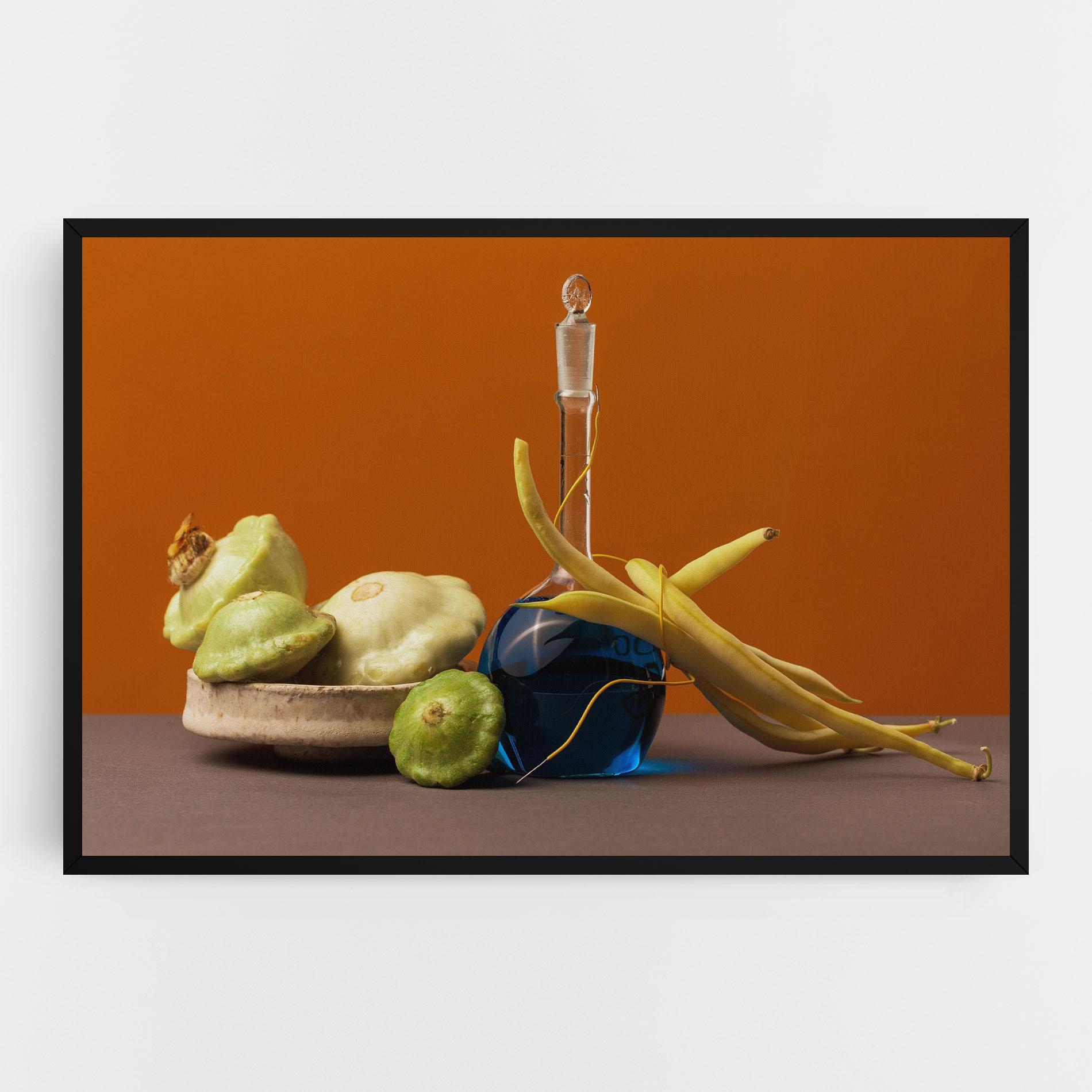 Tablou Canvas Vegetables Blue Liquid mockup 0