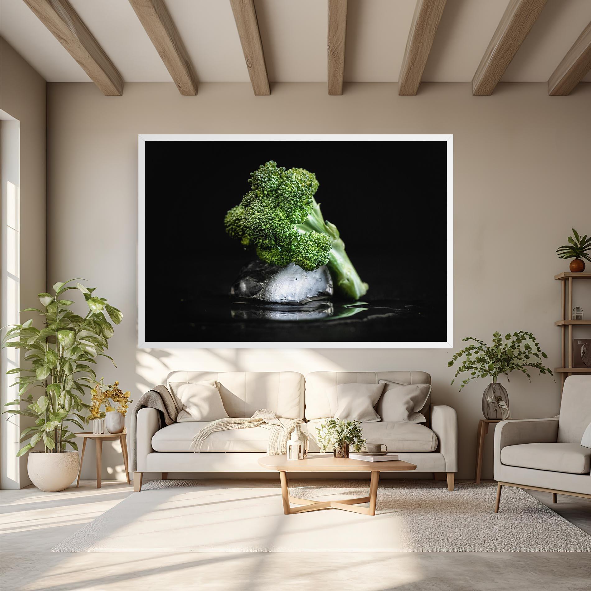 Tablou Canvas Broccoli Water mockup 6