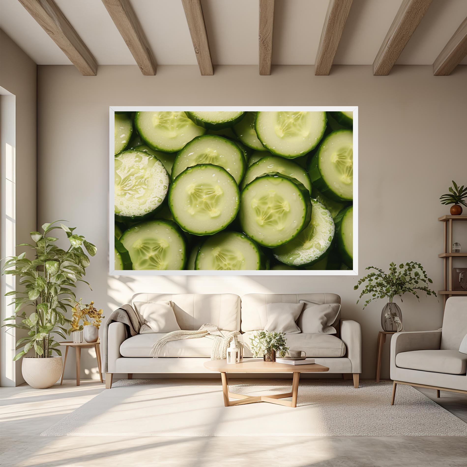 Tablou Canvas Fresh Cucumber mockup 6