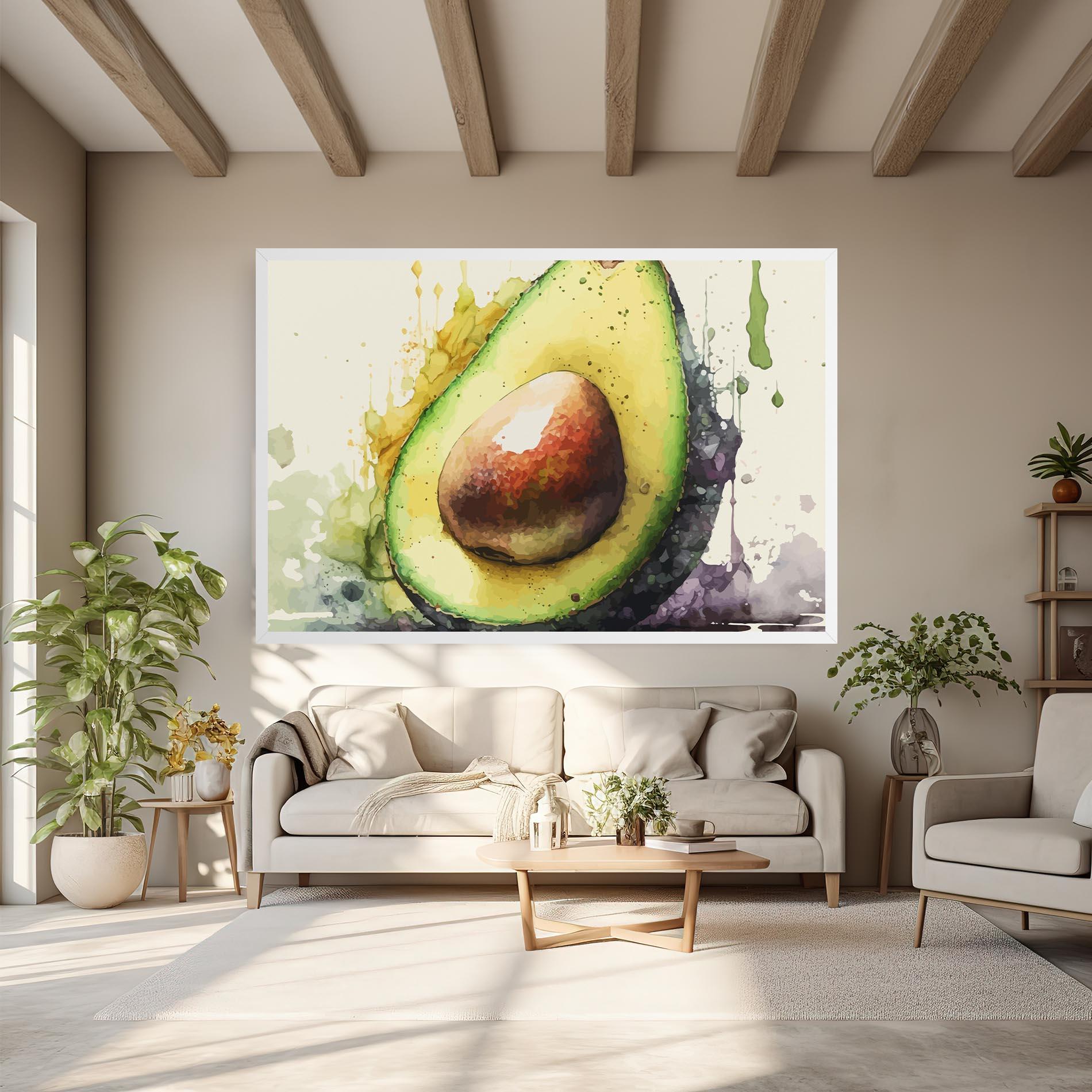 Tablou Canvas Green Avocado Art mockup 6