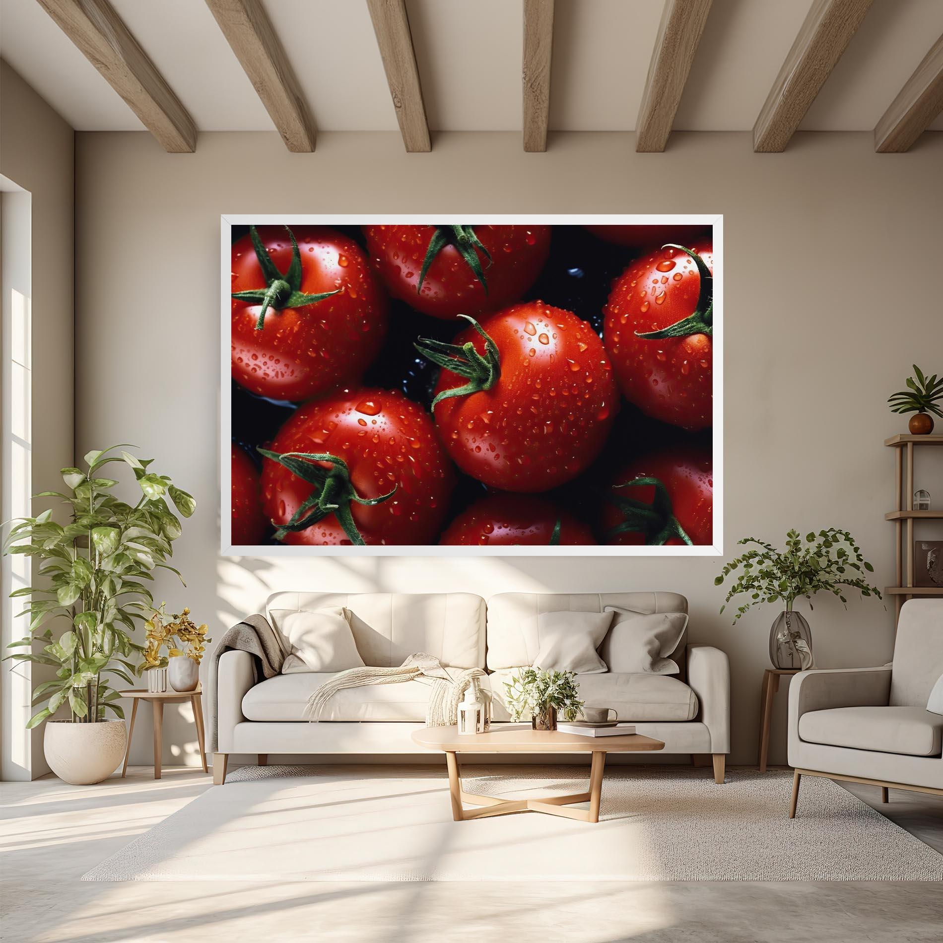 Tablou Canvas Red Wet Tomato mockup 6