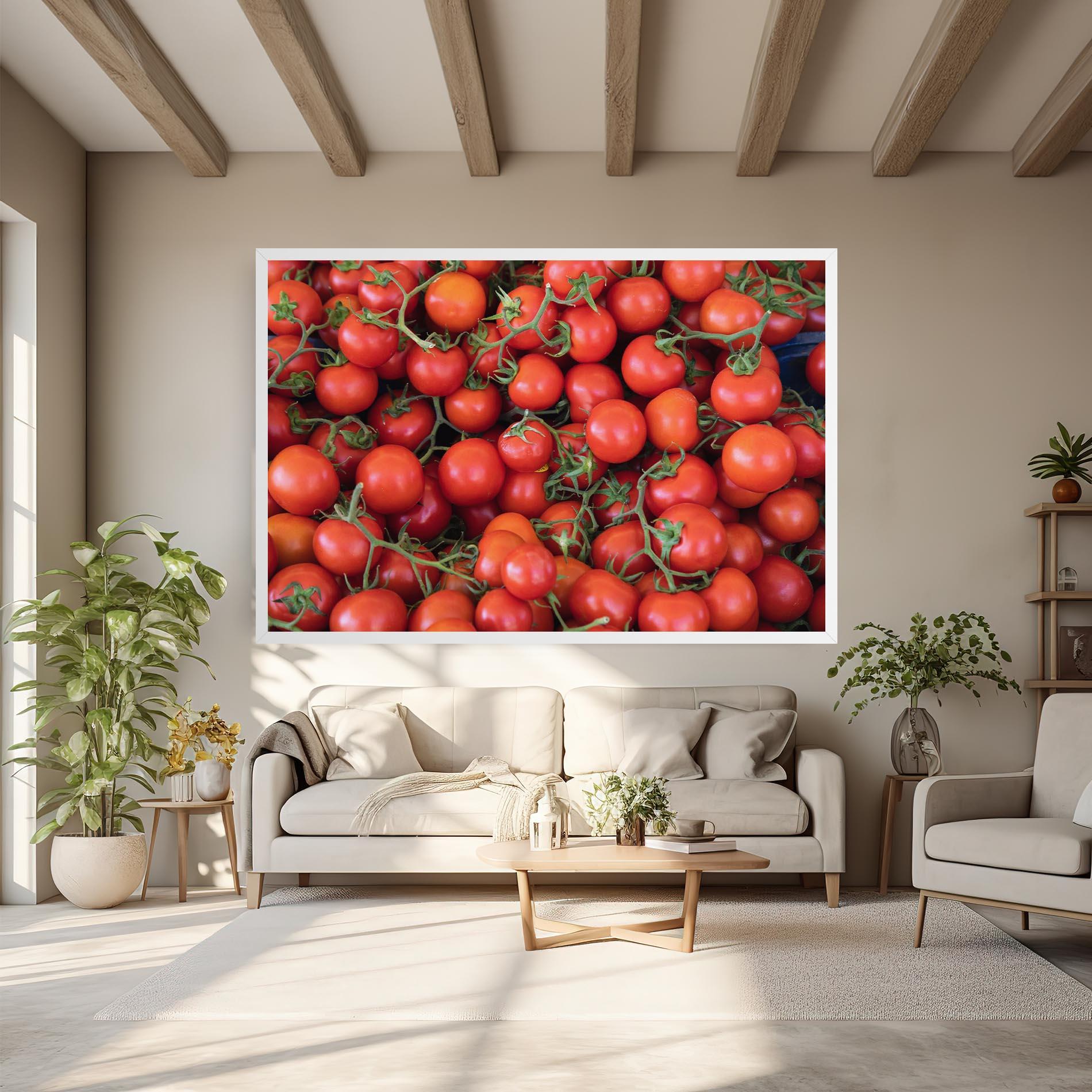 Tablou Canvas Tomato Red Wall mockup 6